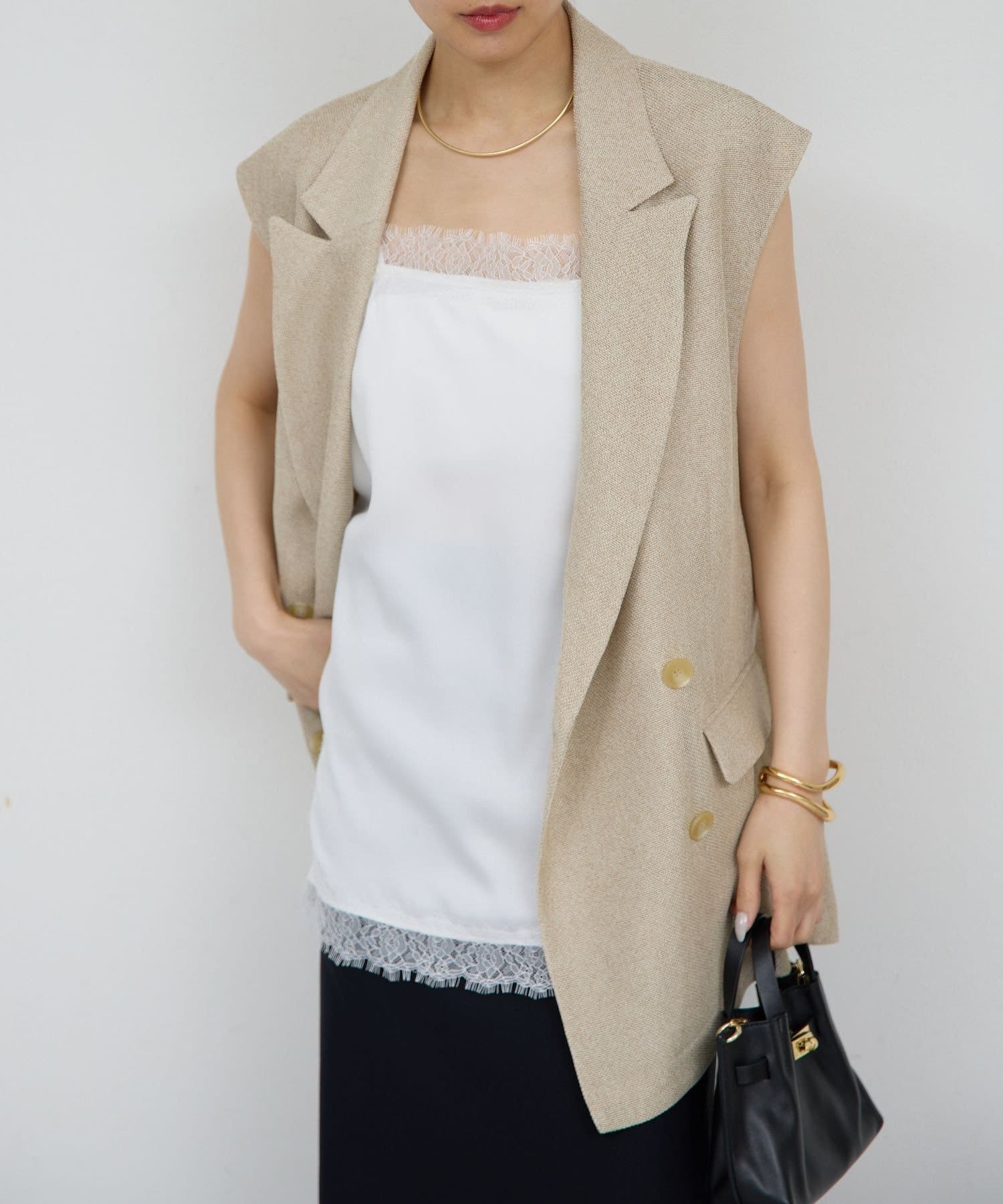 GALLARDAGALANTE(ガリャルダガランテ) スクエアレースキャミ