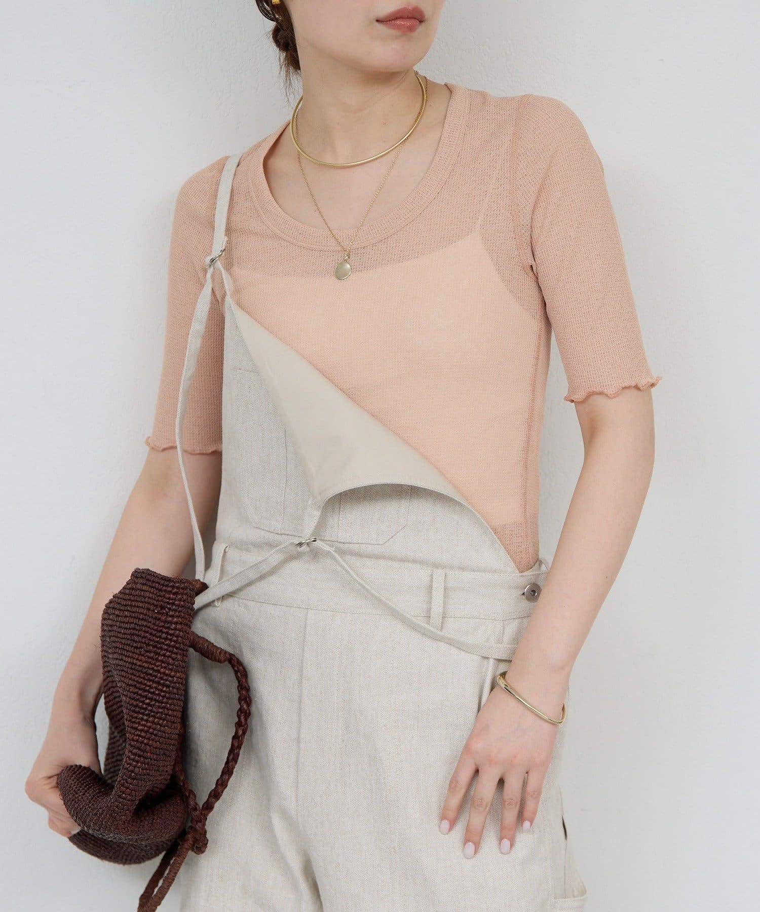 GALLARDAGALANTE(ガリャルダガランテ) 【La nature linge】シアーワッフルTee