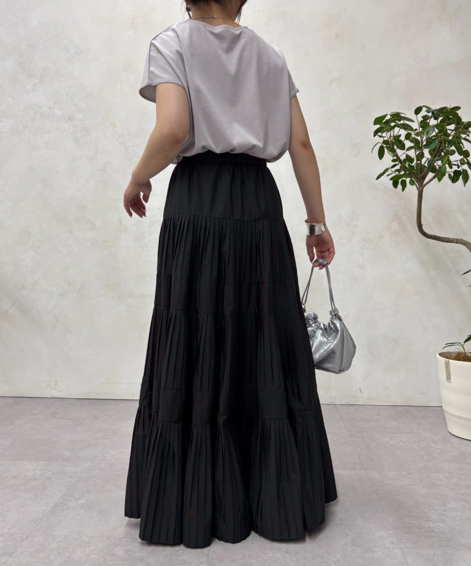 Jena　espace merveilleux(ジェナ　エスパスメルヴェイユ) ティアードプリーツスカート