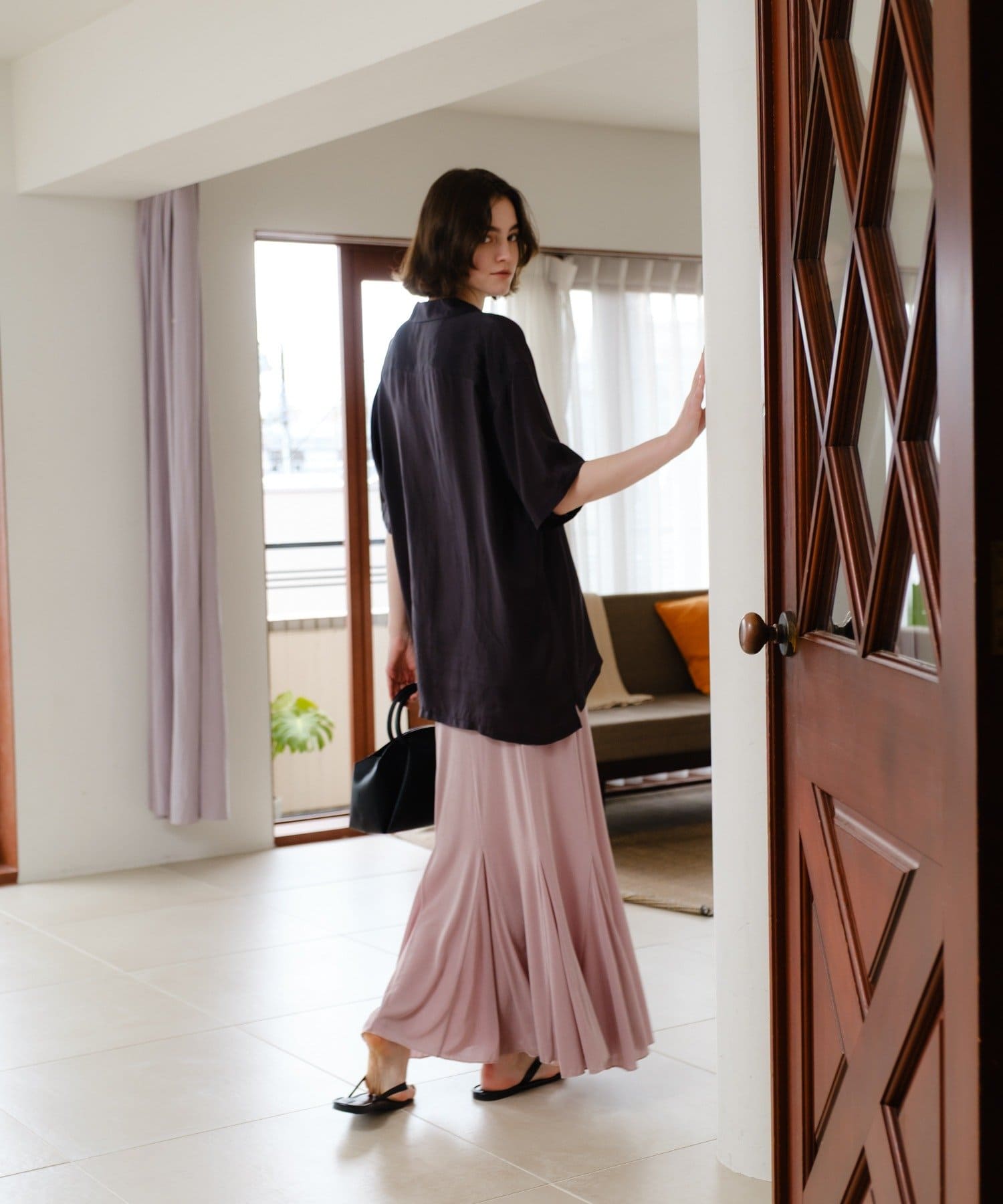 SHENERY(シーナリー) フィブリルキュプラ半袖シャツ