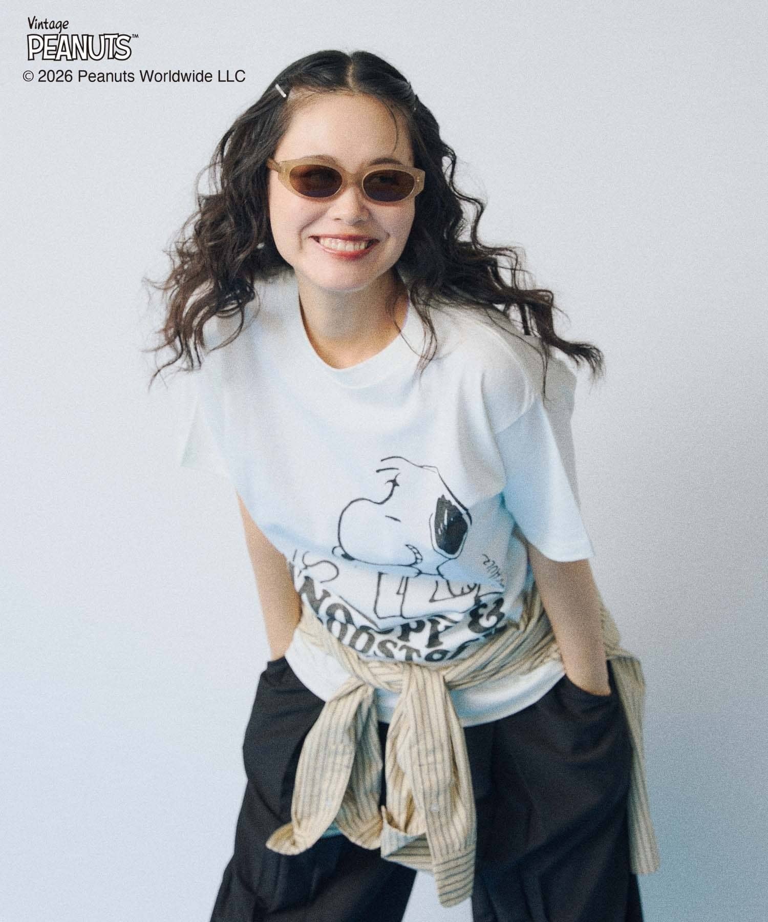 Kastane(カスタネ) 【WHIMSIC/2サイズ展開】PEANUTS PRINT T-SHIRT