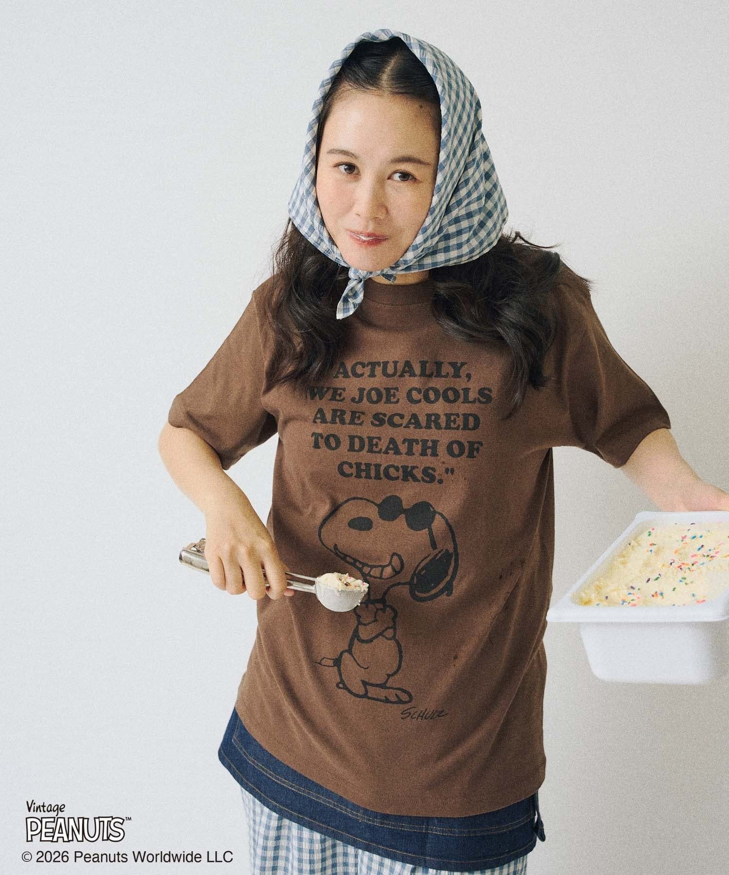 Kastane(カスタネ) 【WHIMSIC/2サイズ展開】PEANUTS PRINT T-SHIRT