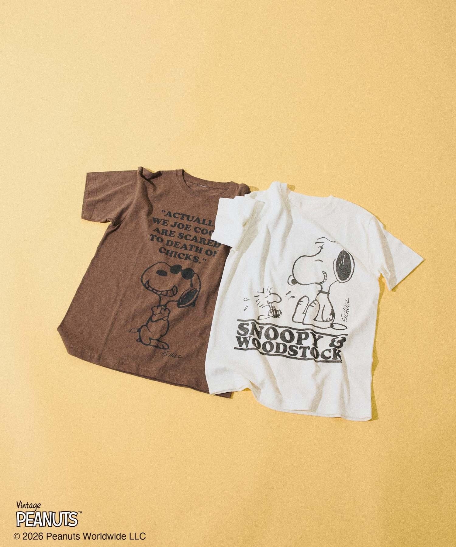 Kastane(カスタネ) 【WHIMSIC/2サイズ展開】PEANUTS PRINT T-SHIRT
