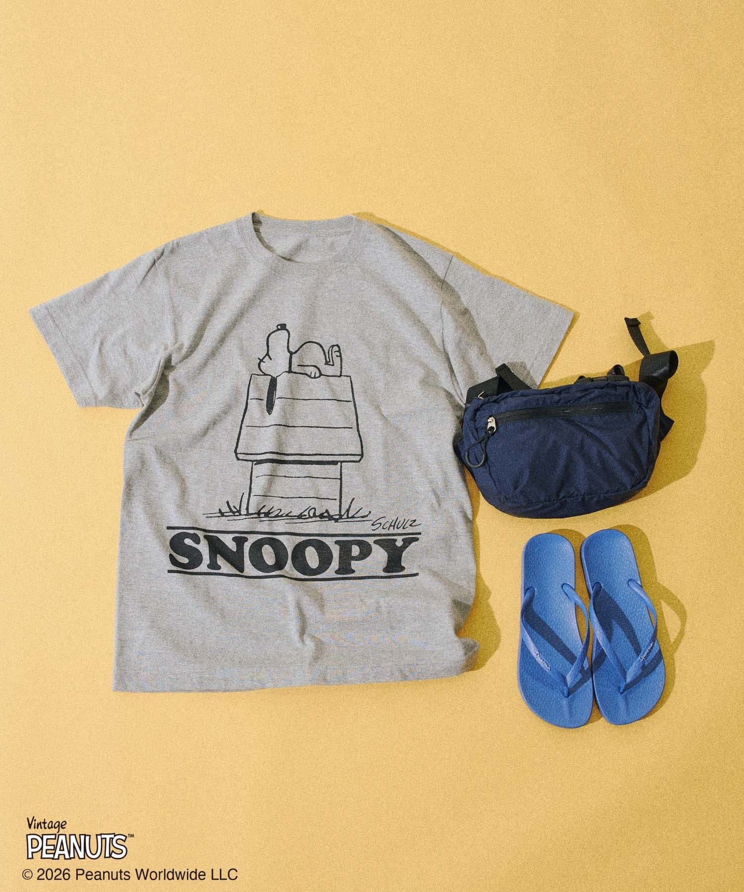 Kastane(カスタネ) 【WHIMSIC/2サイズ展開】PEANUTS PRINT T-SHIRT