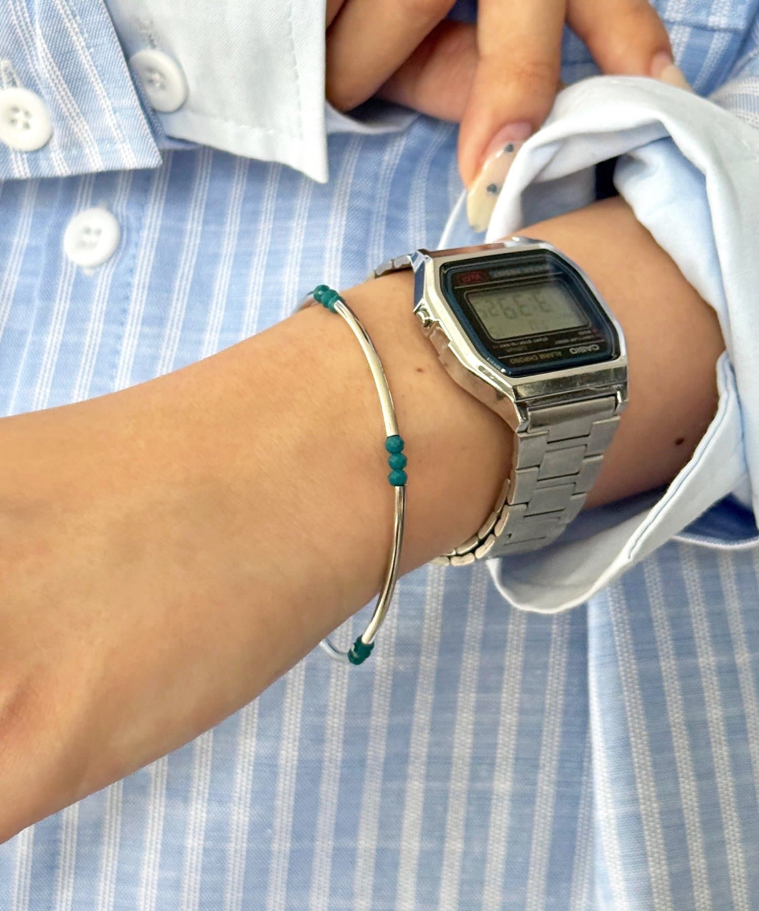 CPCM(シーピーシーエム) ストレッチビーズブレスレット