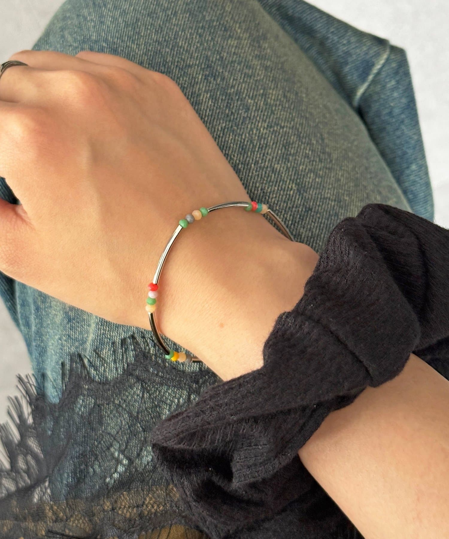 CPCM(シーピーシーエム) ストレッチビーズブレスレット