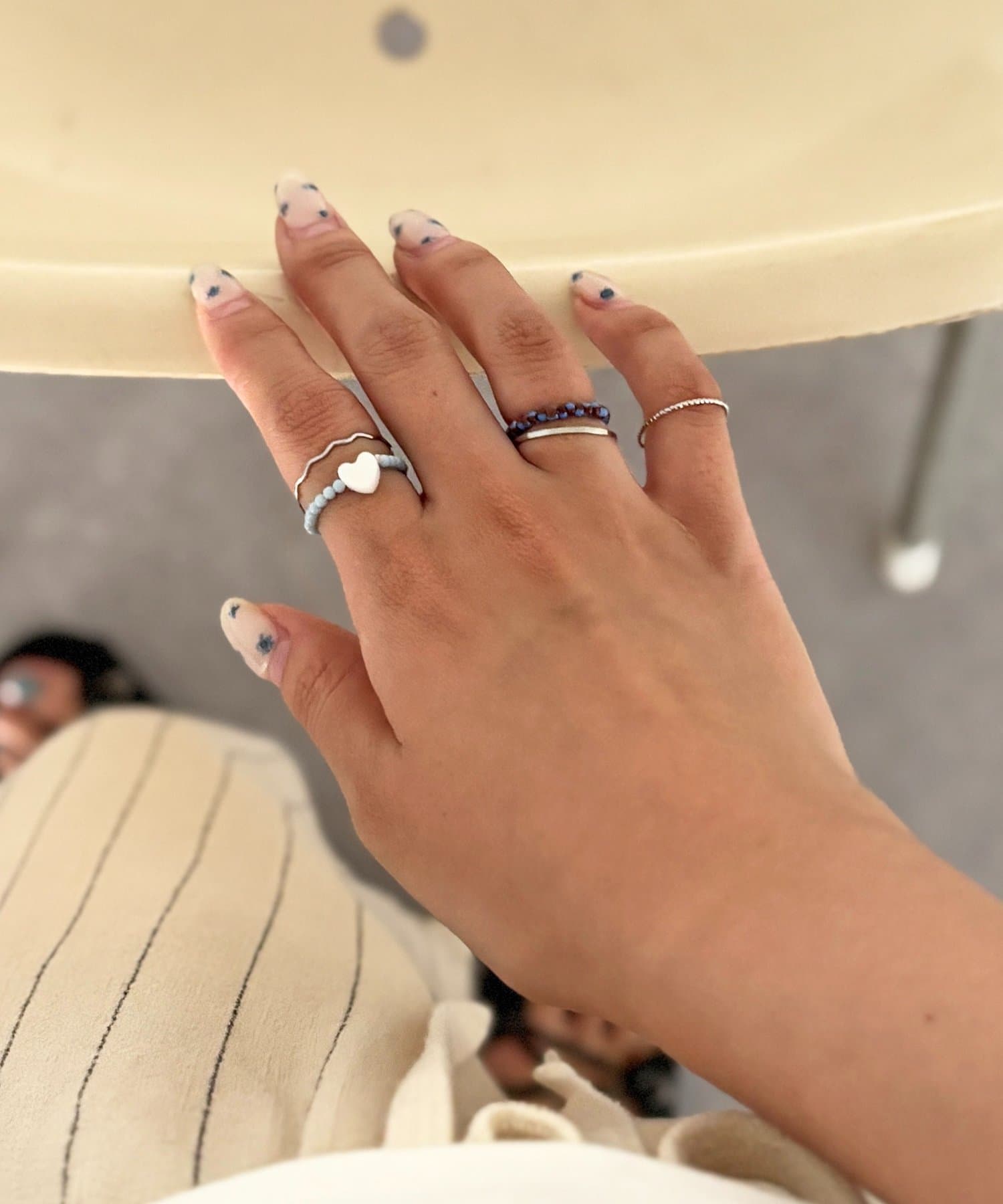 CPCM(シーピーシーエム) 5本セットビーズリング