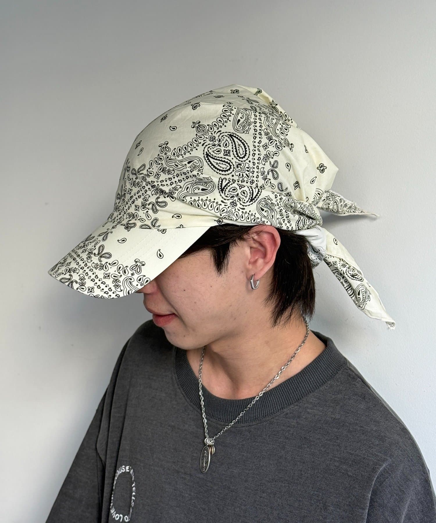 CPCM(シーピーシーエム) 2WAYペイズリーキャップ