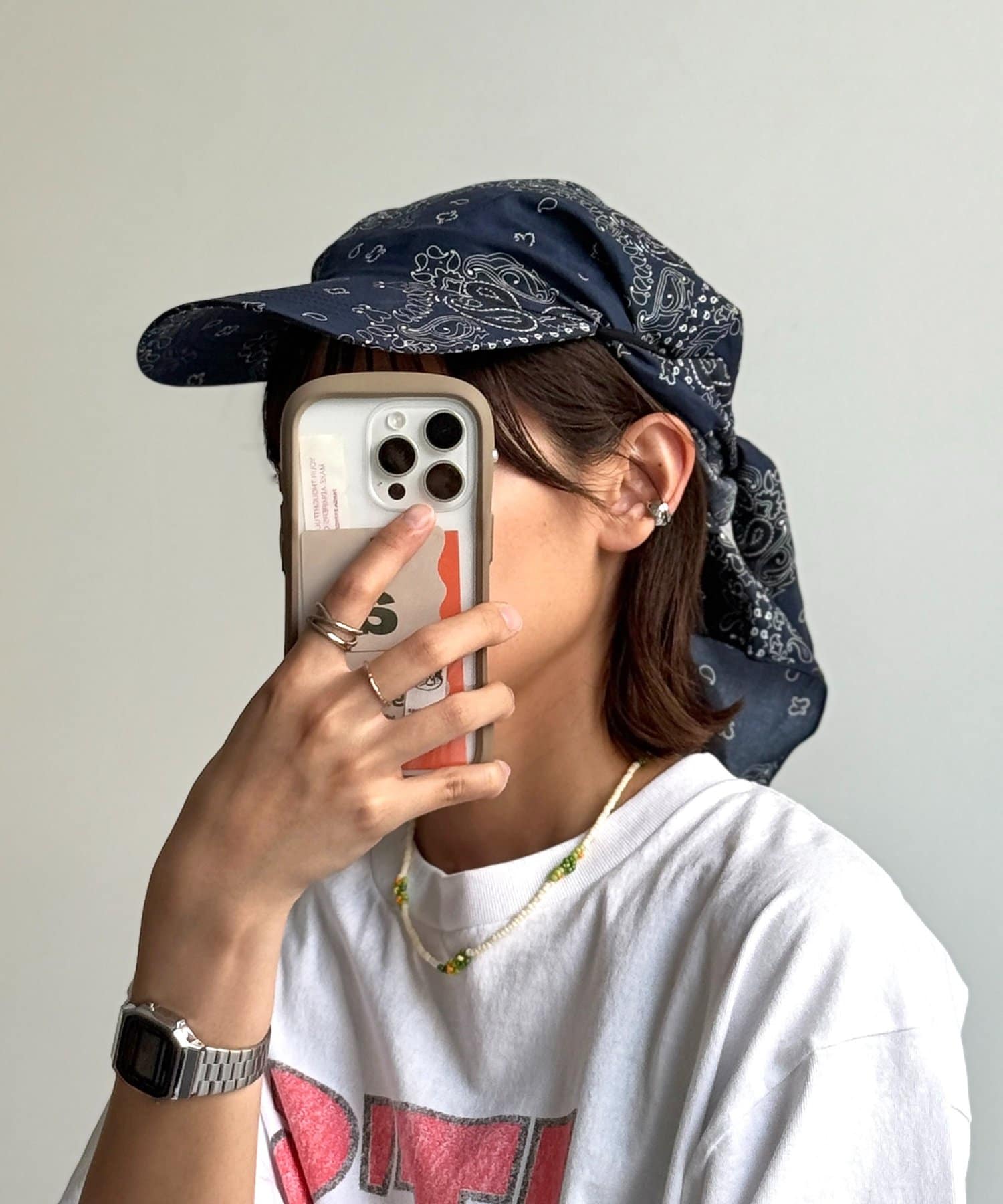 CPCM(シーピーシーエム) 2WAYペイズリーキャップ