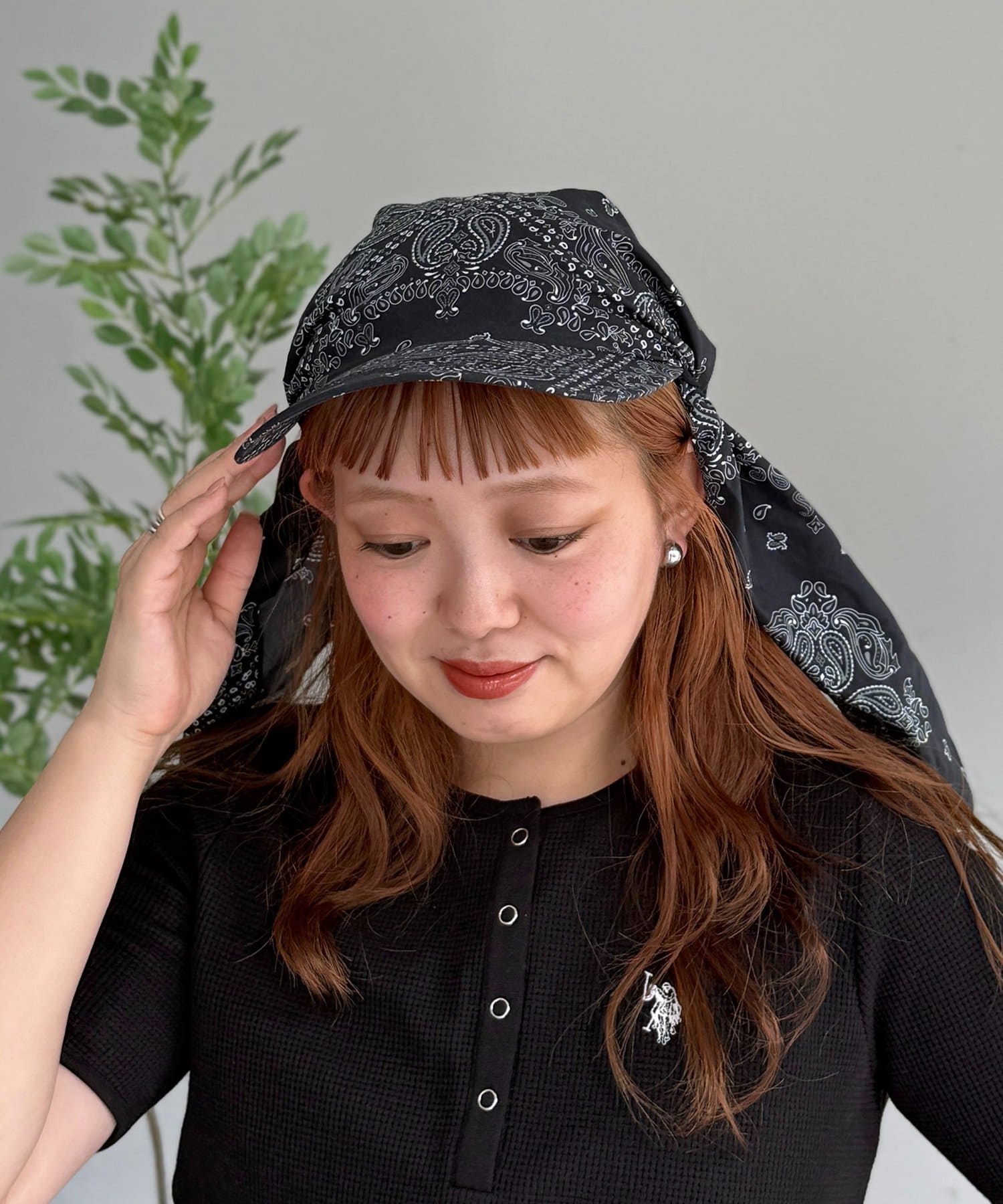 CPCM(シーピーシーエム) 2WAYペイズリーキャップ