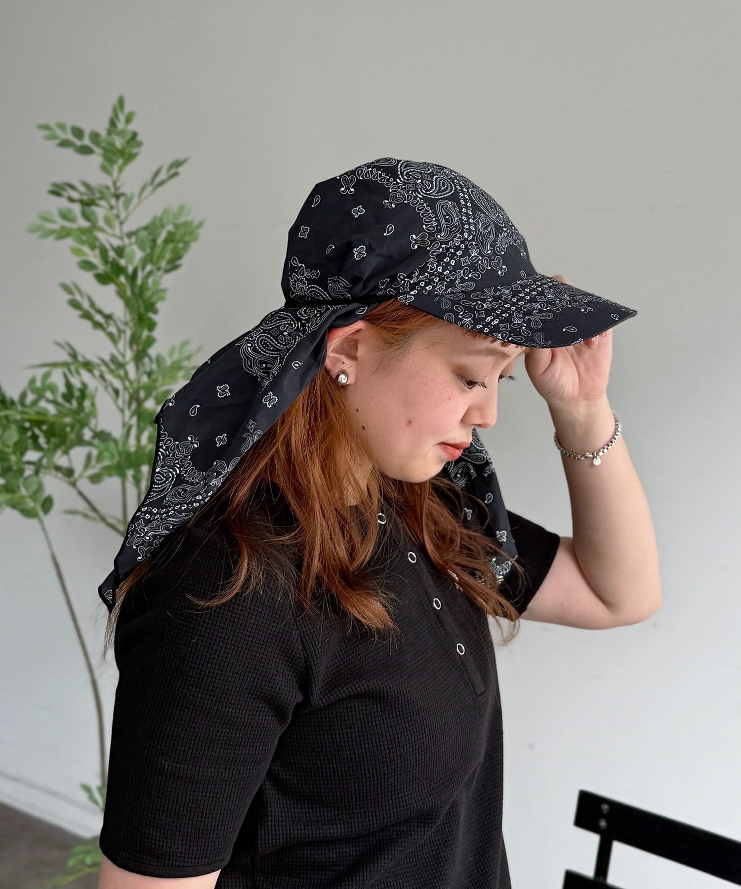 CPCM(シーピーシーエム) 2WAYペイズリーキャップ