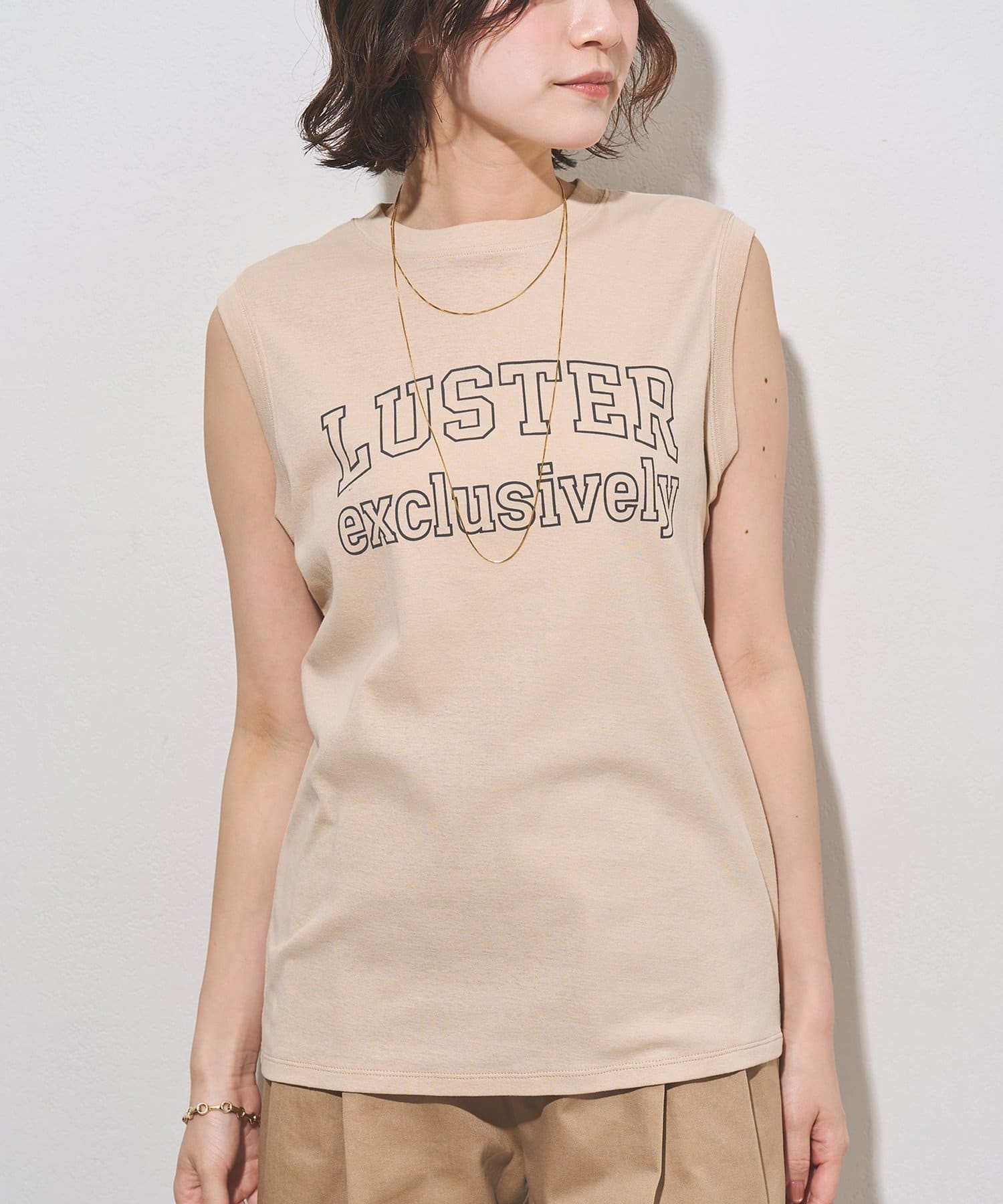 Whim Gazette(ウィム ガゼット) ノースリーブロゴTシャツ