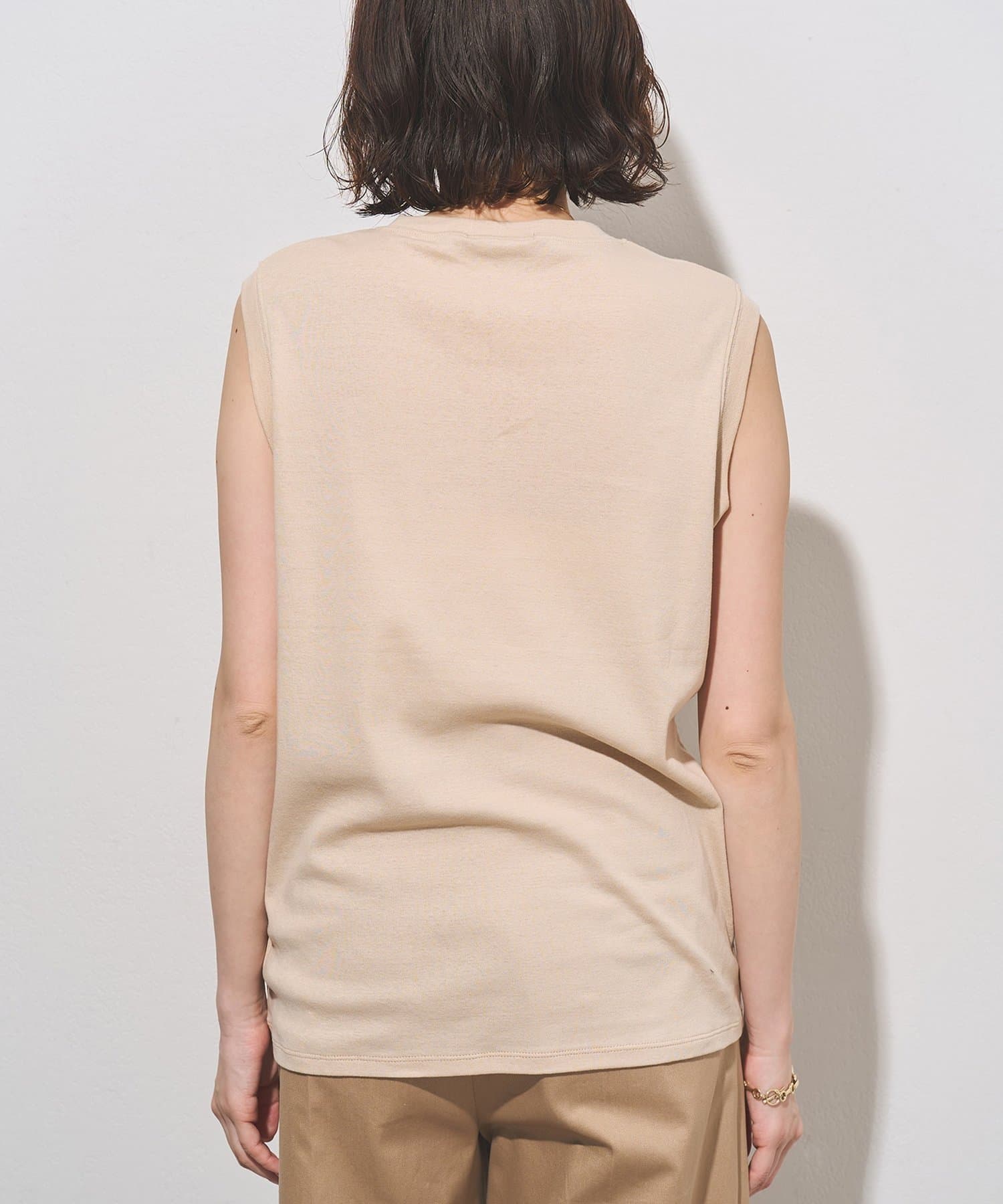 Whim Gazette(ウィム ガゼット) ノースリーブロゴTシャツ