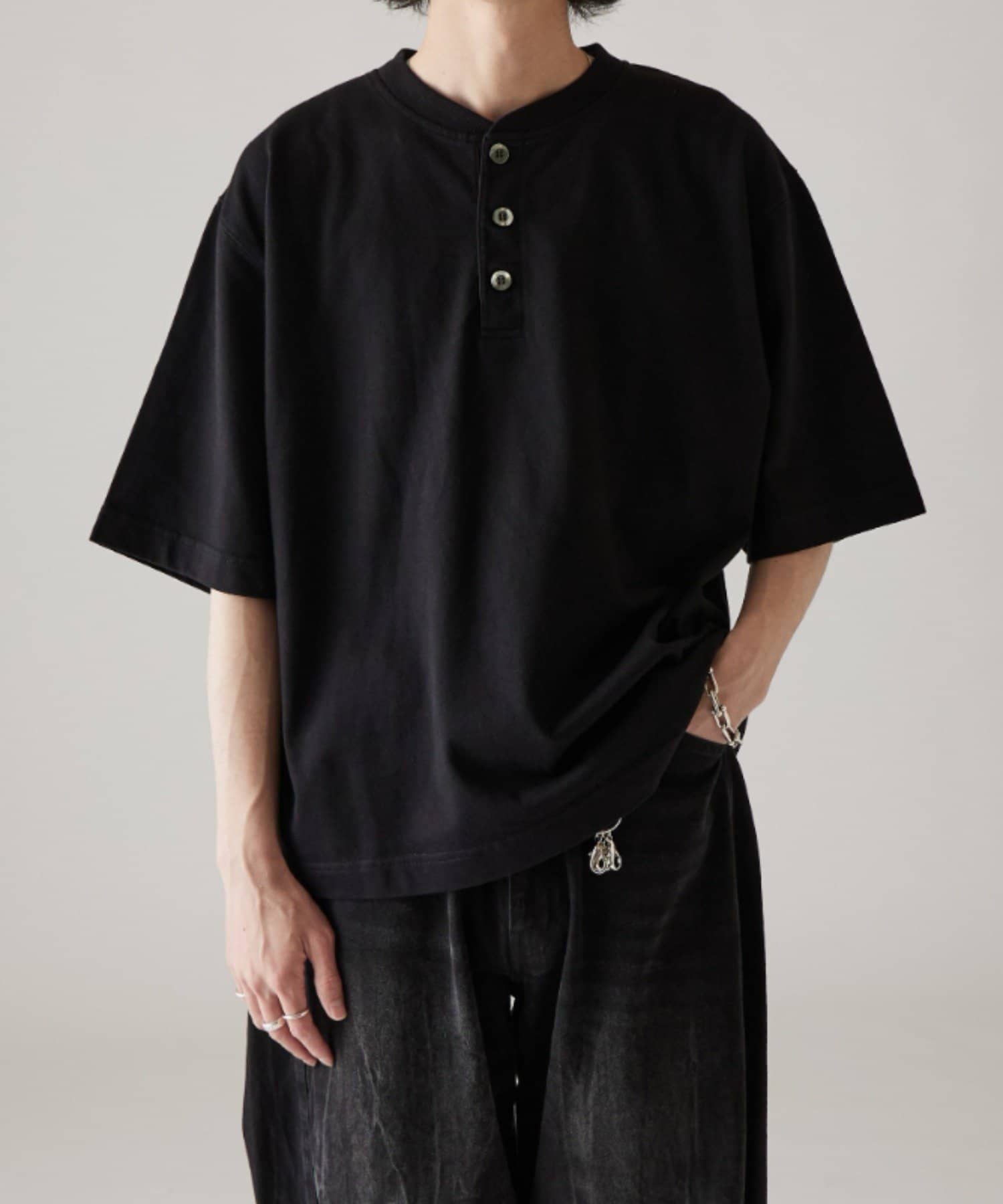 Lui's(ルイス) コットンヘンリーネックSS T