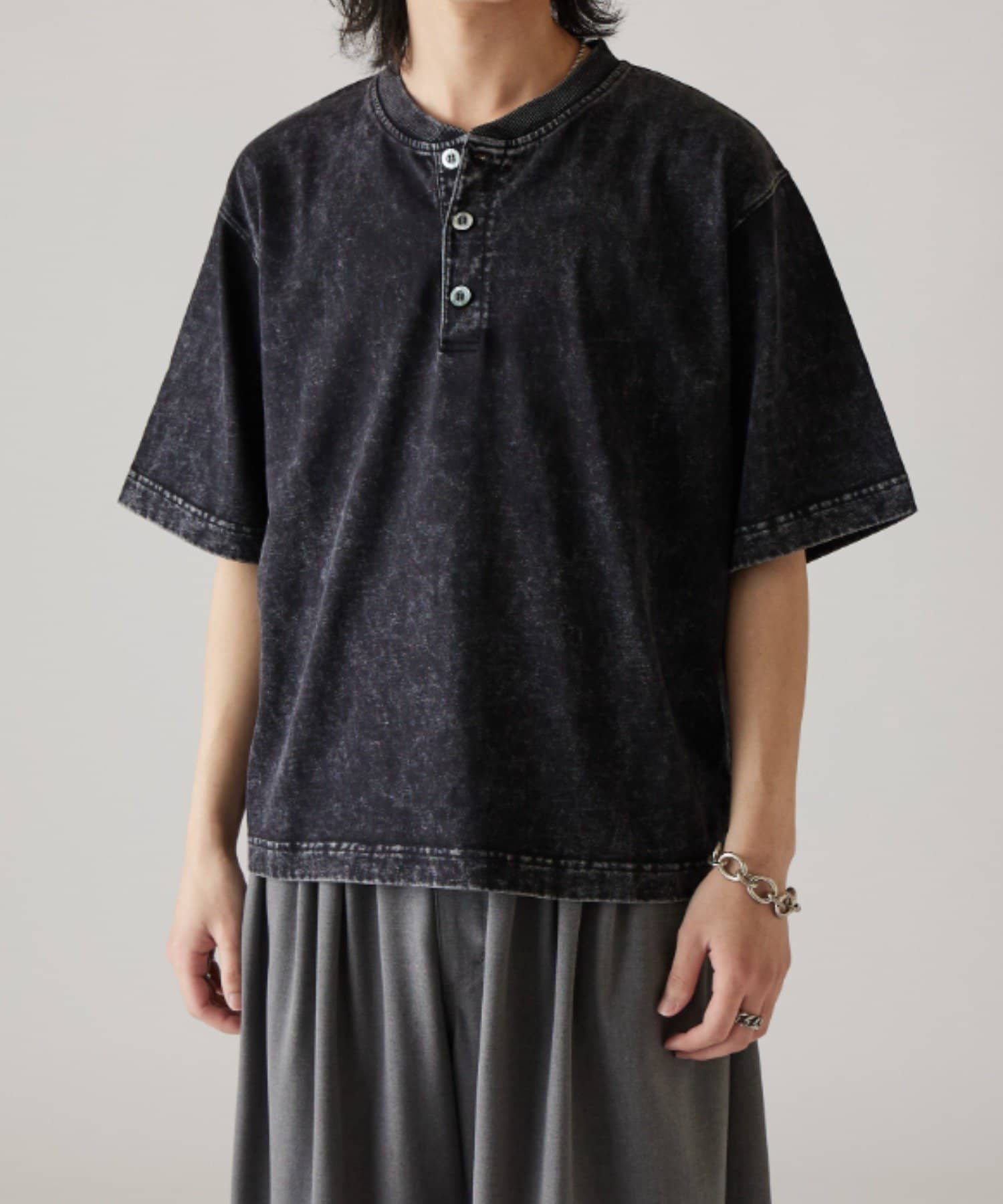Lui's(ルイス) コットンヘンリーネックSS T