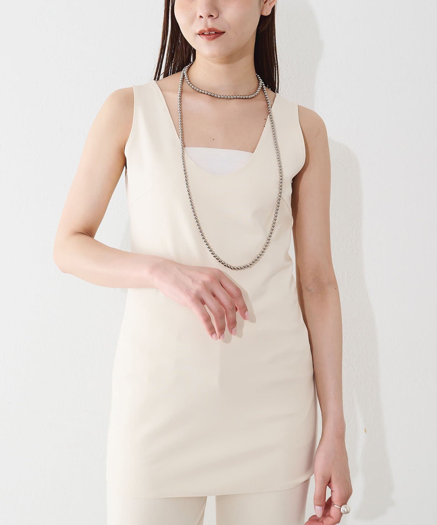 Whim Gazette(ウィム ガゼット) 【THE BAAT】sleeveless top