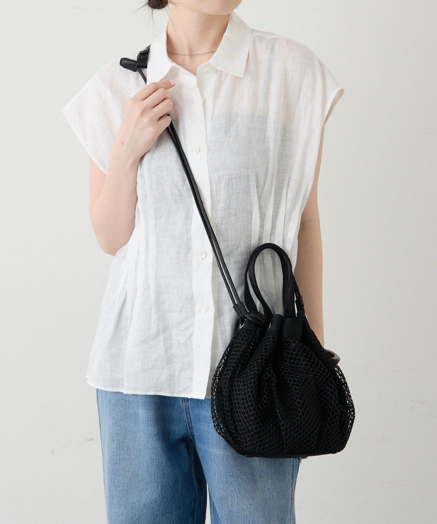 russet(ラシット) メッシュ巾着２WAYバッグ