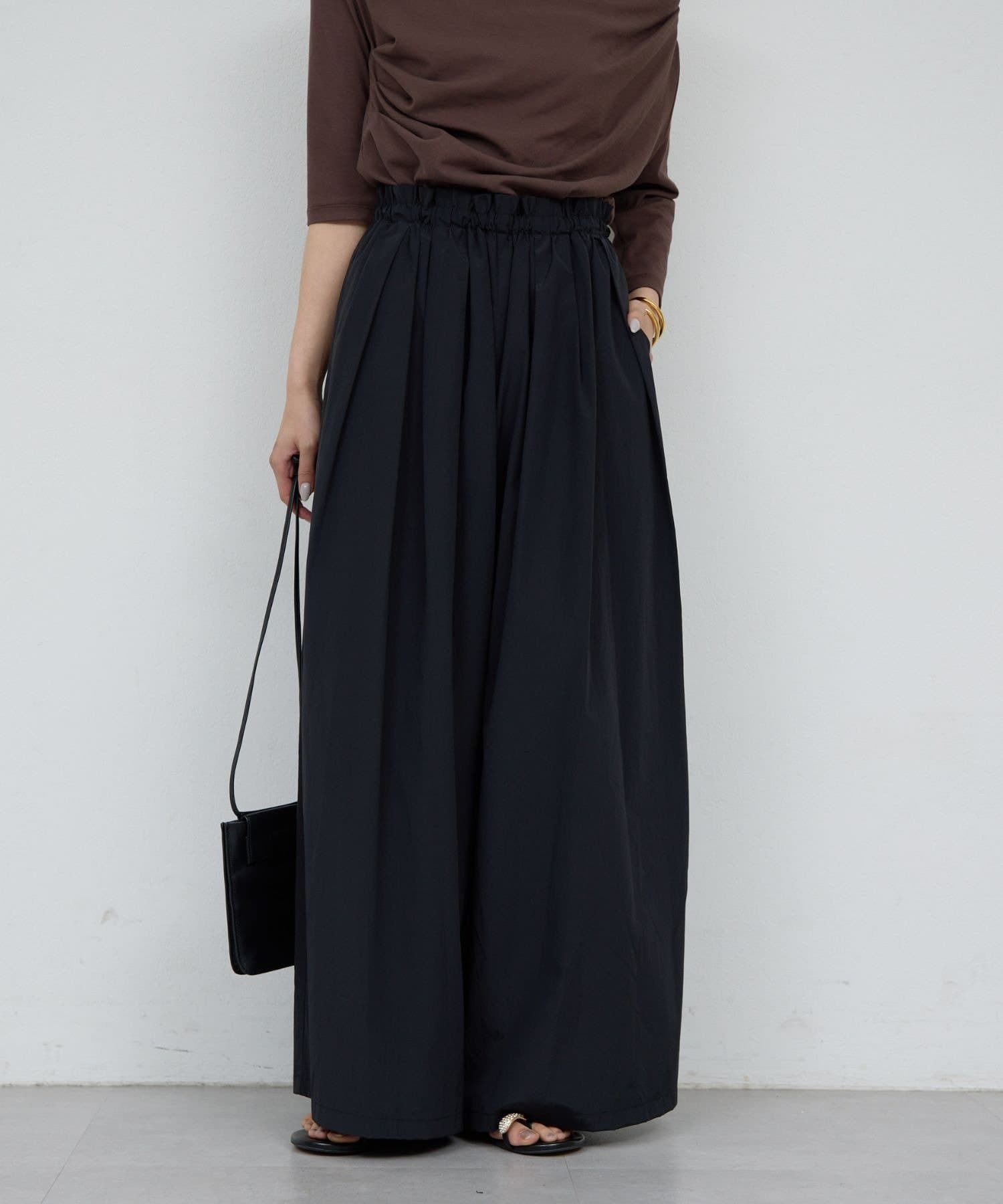 GALLARDAGALANTE(ガリャルダガランテ) ギャザーボリュームパンツ