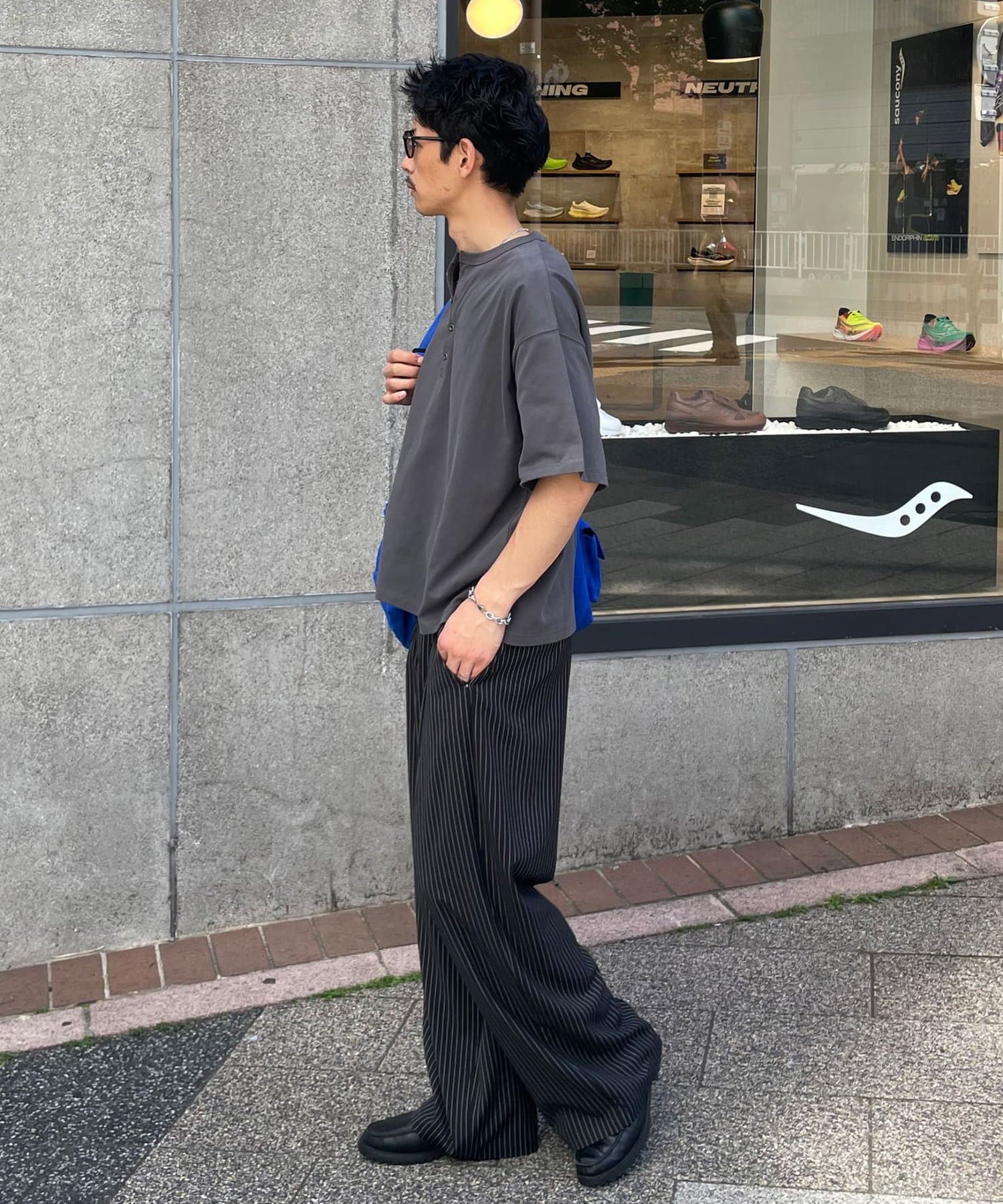 CIAOPANIC(チャオパニック) （ボーダー/無地）ヘンリーネックアソートTシャツ
