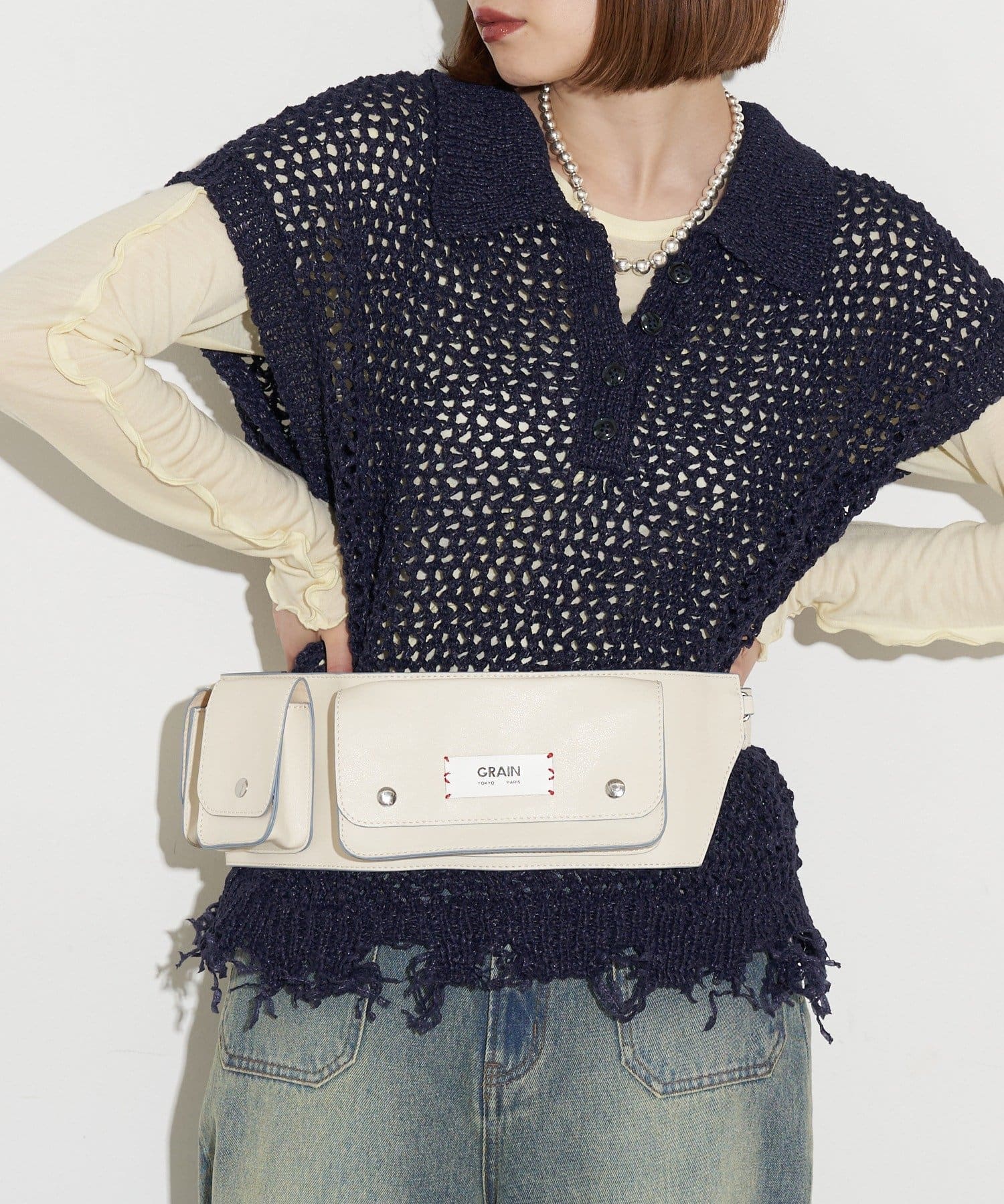 CIAOPANIC(チャオパニック) 【GRAIN/グレイン】レザーポケットベルトポーチ