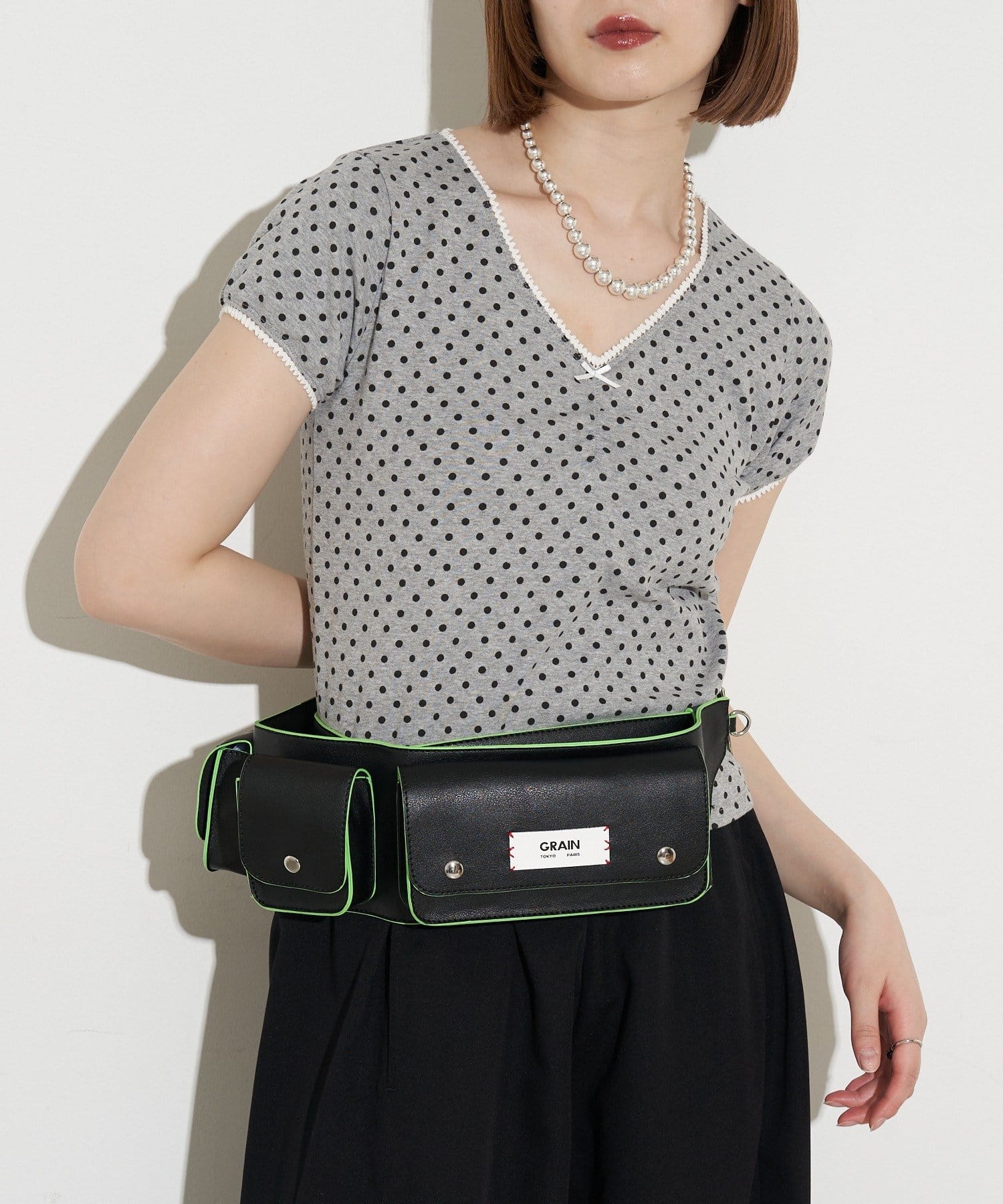 CIAOPANIC(チャオパニック) 【GRAIN/グレイン】レザーポケットベルトポーチ