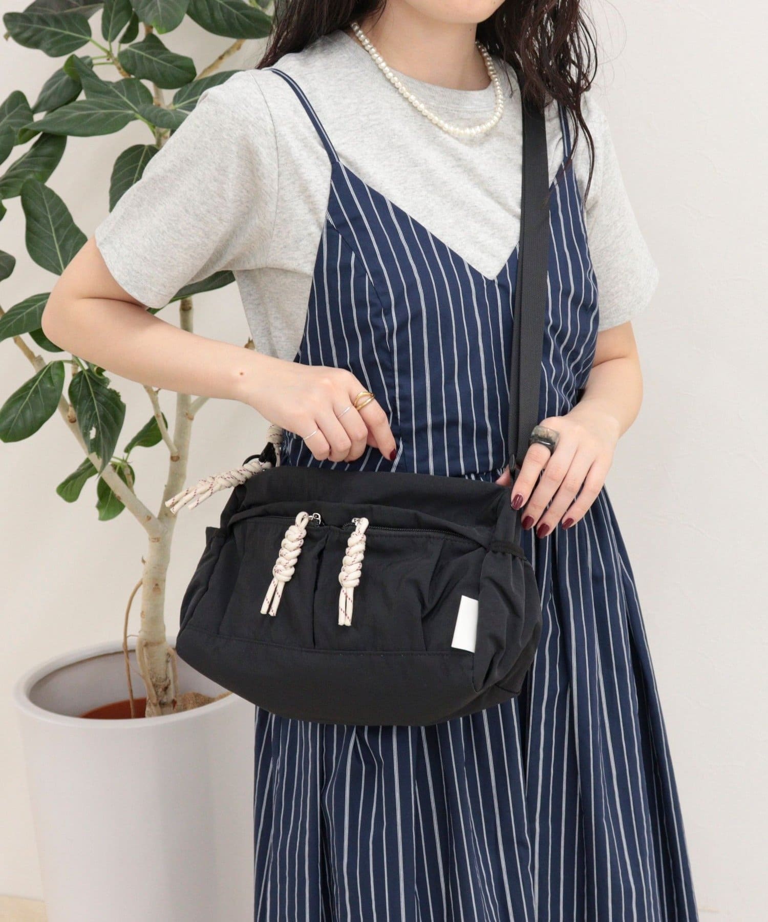 FREDY & GLOSTER(フレディ アンド グロスター) 【CONTROL FREAK】撥水クロス配色コードショルダーバッグ