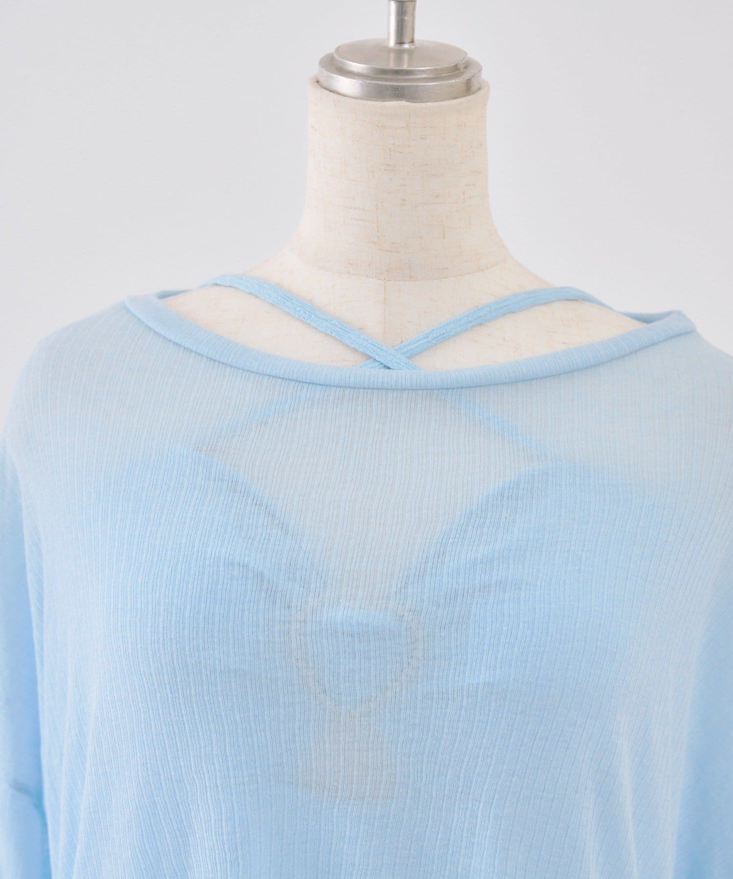 Remind me and forever(リマインドミーアンドフォーエバー) 【セットアイテム】シアープルオーバー付きフリル水着