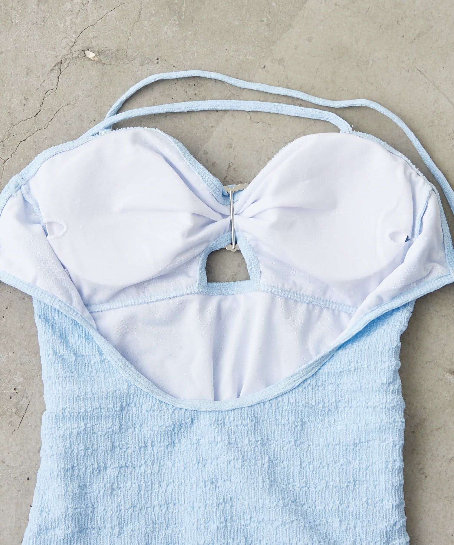 Remind me and forever(リマインドミーアンドフォーエバー) 【セットアイテム】シアープルオーバー付きフリル水着