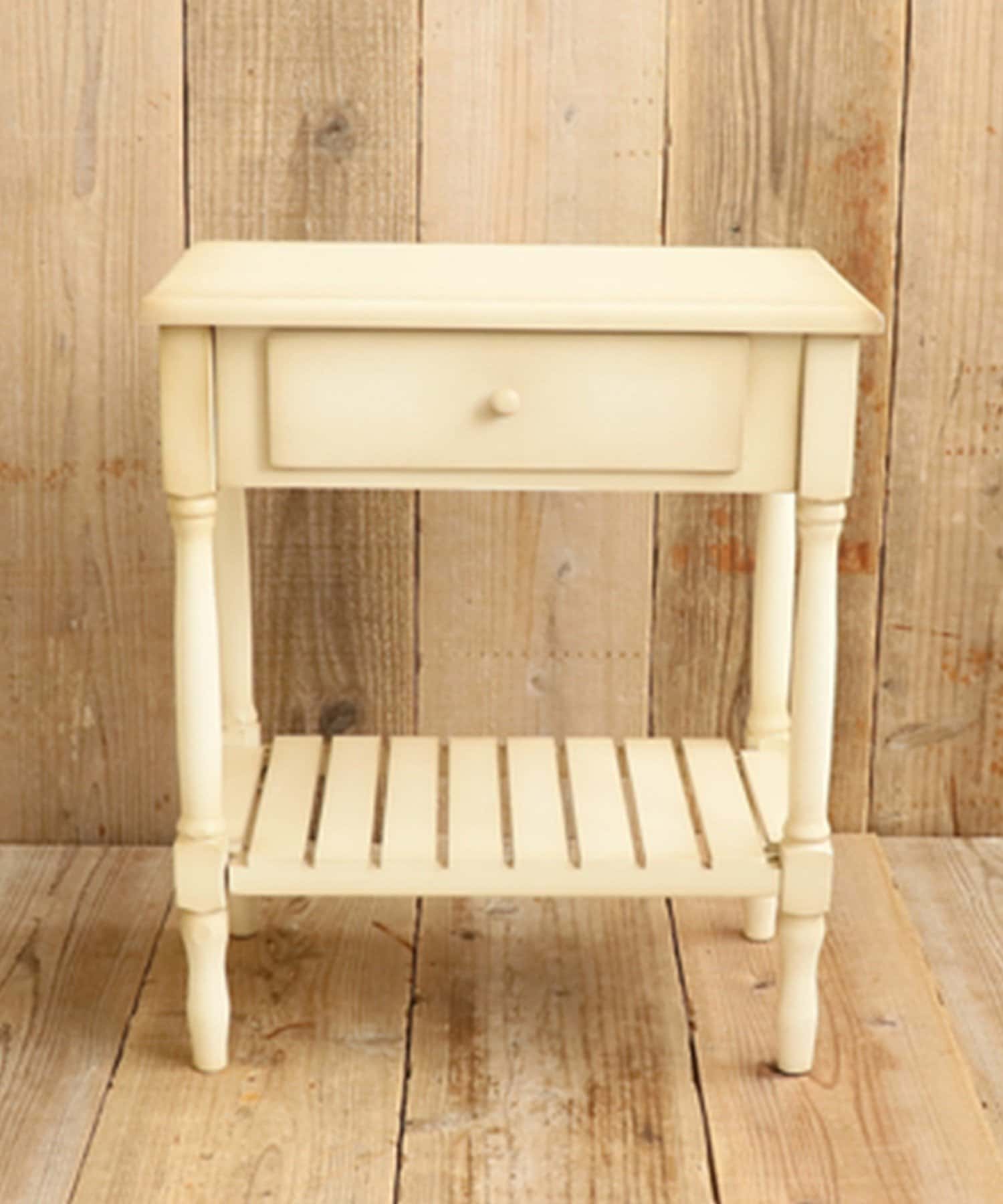 salut!(サリュ) 《WEB限定再入荷》ホワイト引き出し付きシェルフ