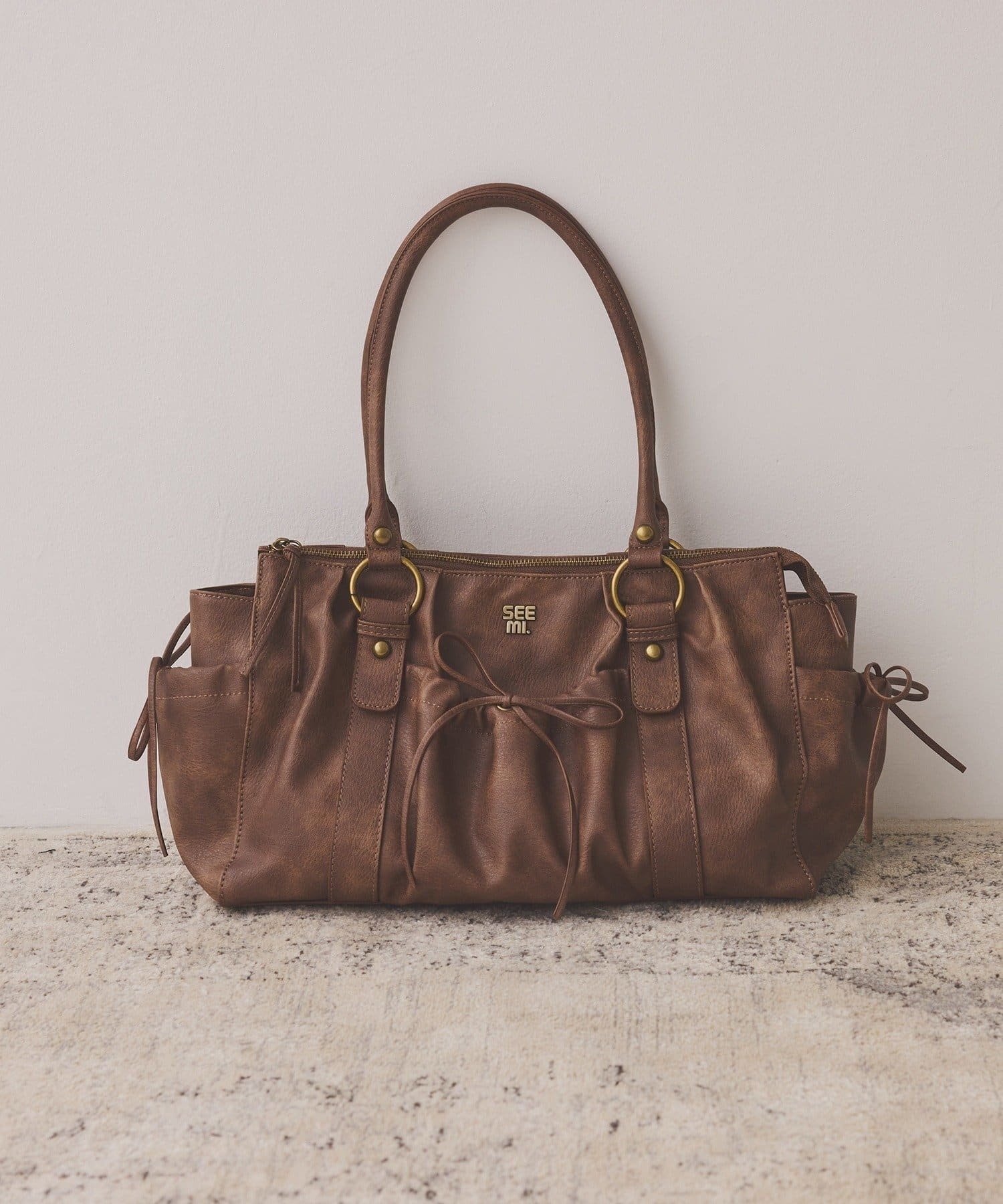 NICE CLAUP / OLIVE des OLIVE OUTLET(ナイスクラップ  / オリーブ デ オリーブ アウトレット) 【Seemi.】ドロストバッグ