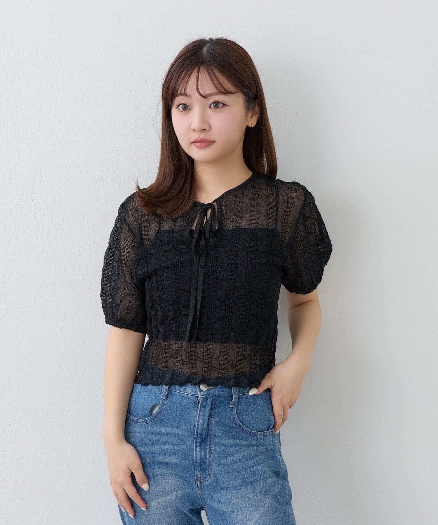 Kastane(カスタネ) シアーパフニット