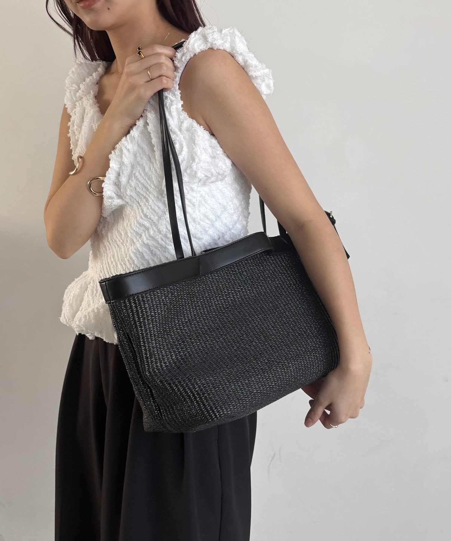 CAPRICIEUX LE'MAGE(カプリシュレマージュ) 【大容量/2WAY】コンビワイドBAG