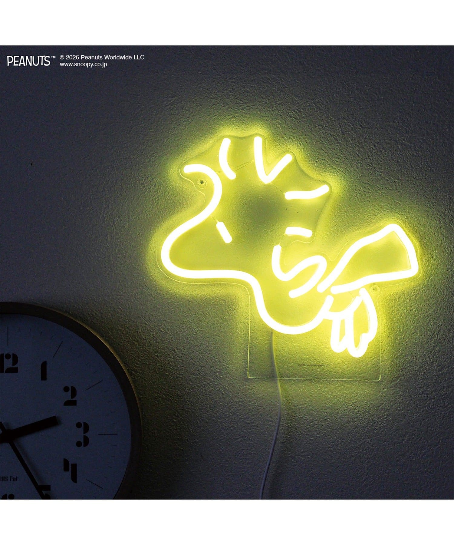 BIRTHDAY BAR(バースデイバー) 【PEANUTS】 NEON LIGHT Woodstock ネオンライト