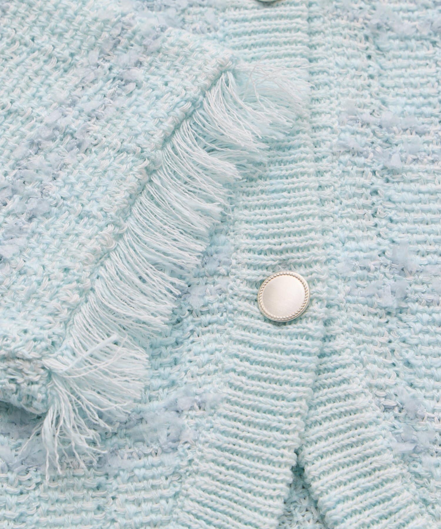 OUTLET(アウトレット) 【La boutique BonBon】ツイードニットボレロカーディガン