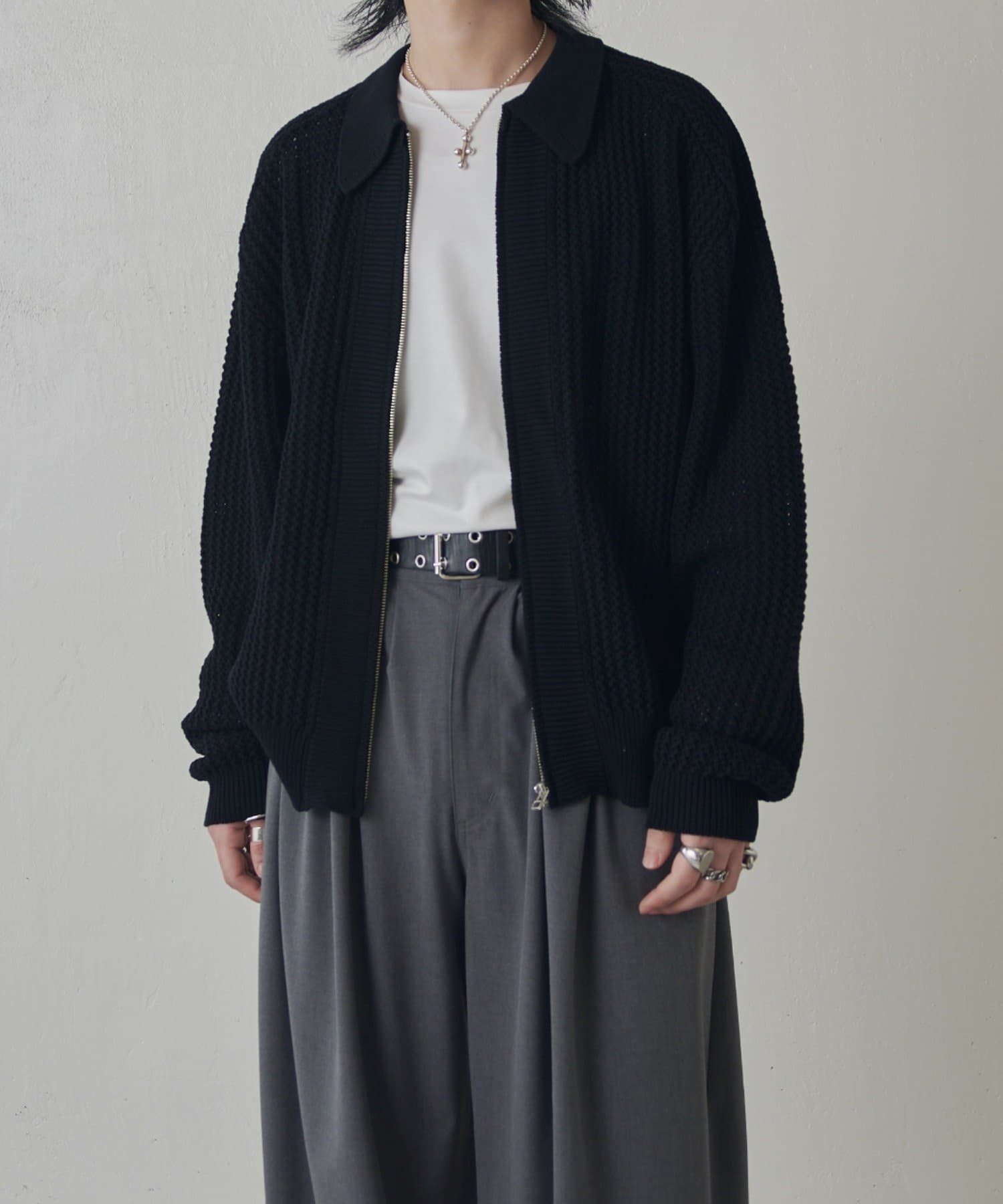 OUTLET(アウトレット) 【Lui's】リリーヤーンジップニットブルゾン