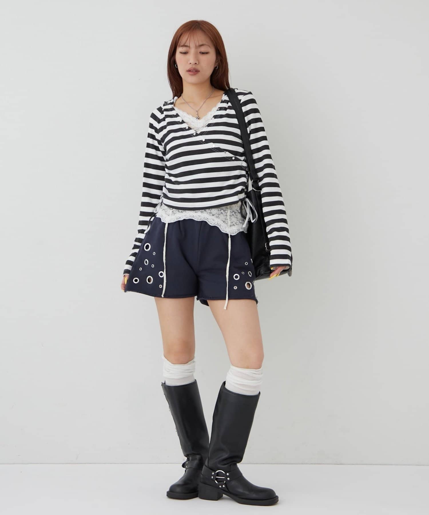 OUTLET(アウトレット) 【WHO'S WHO gallery】アイレットスウェットショーツ