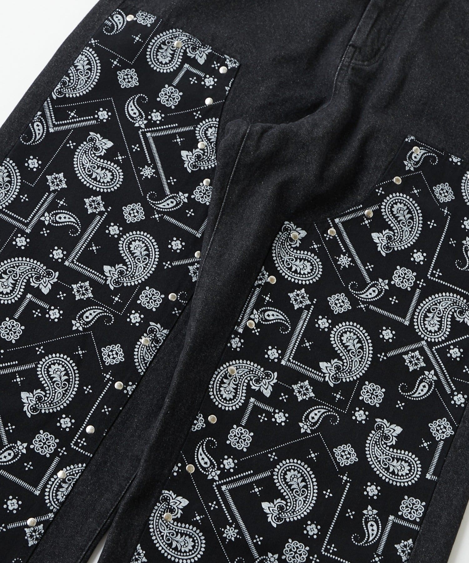 OUTLET(アウトレット) 【WHO'S WHO gallery】ペイズリーダブルニーデニム