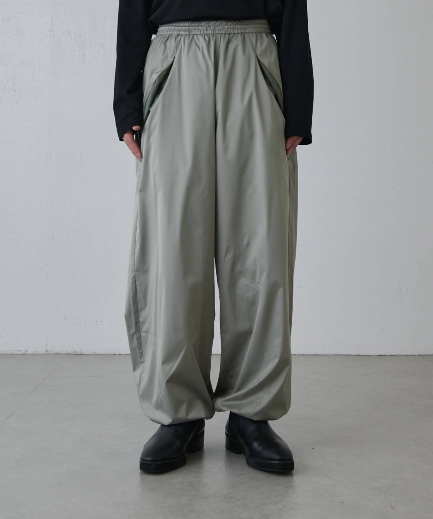 OUTLET(アウトレット) 【Lui's】シルク混ソフトタッチイージーパンツ