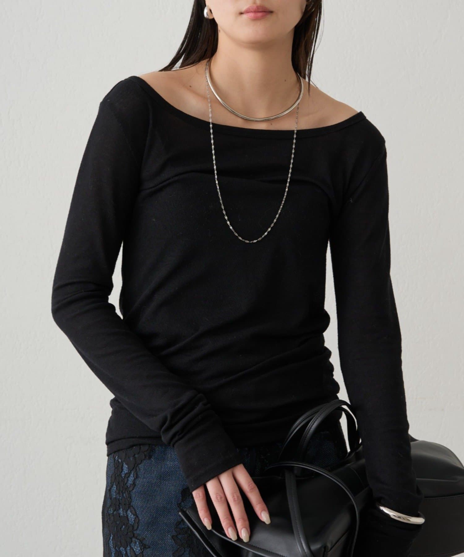 OUTLET(アウトレット) 【Loungedress】ラウンドシアーカットソー