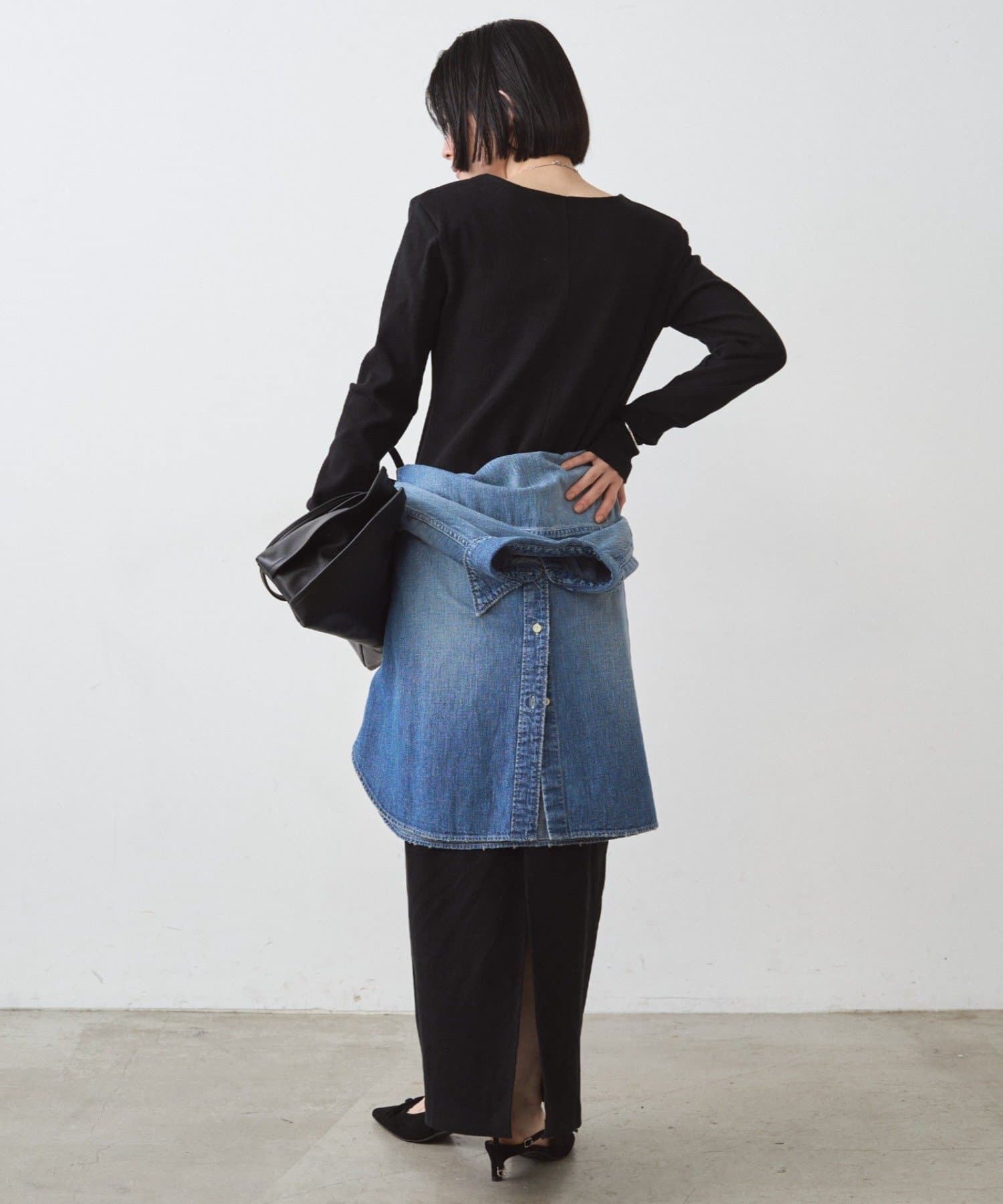 OUTLET(アウトレット) 【Loungedress】パワショルカットワンピース