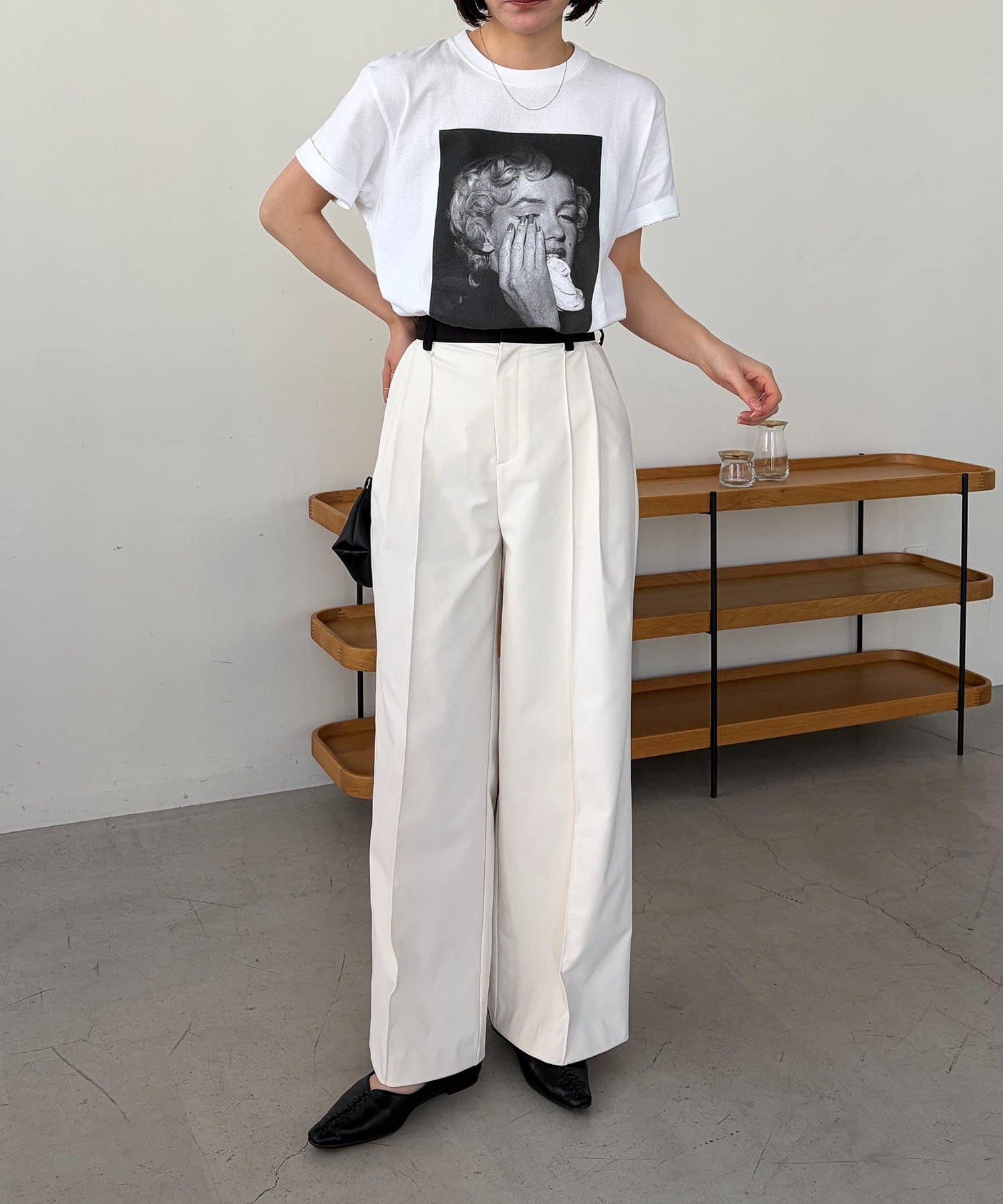 OUTLET(アウトレット) 【CAPRICIEUX LE'MAGE】〈C.L〉バイカラーウエストパンツ