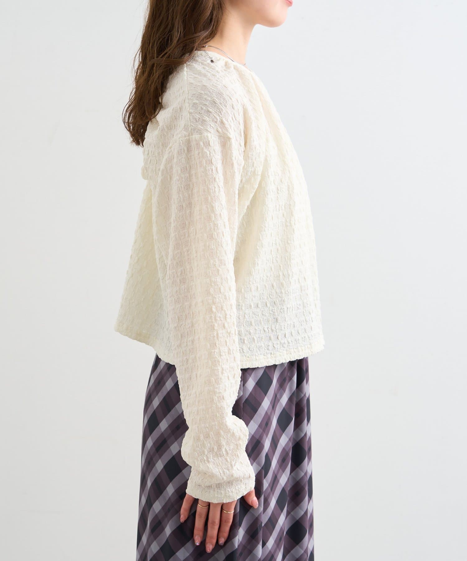 OUTLET(アウトレット) 【Kastane】B バックリボンカットソートップス