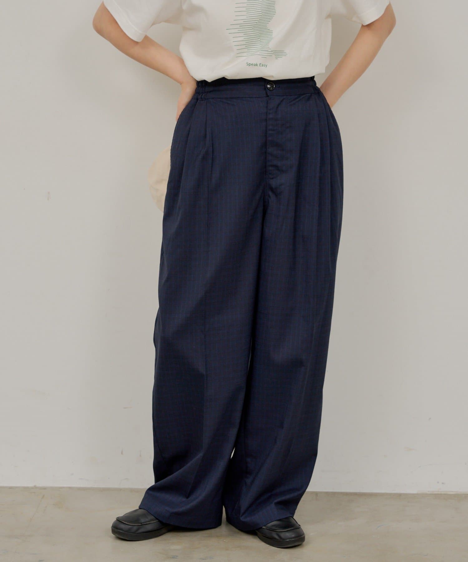 OUTLET(アウトレット) 【Kastane】タックイージースラックス