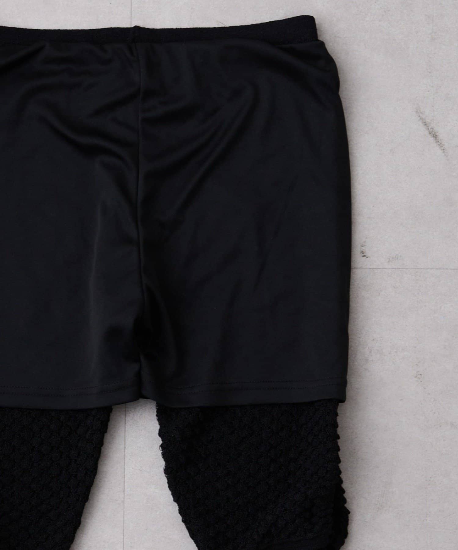 OUTLET(アウトレット) 【CIAOPANIC TYPY】ニットレースサイドギャザーカプリパンツ