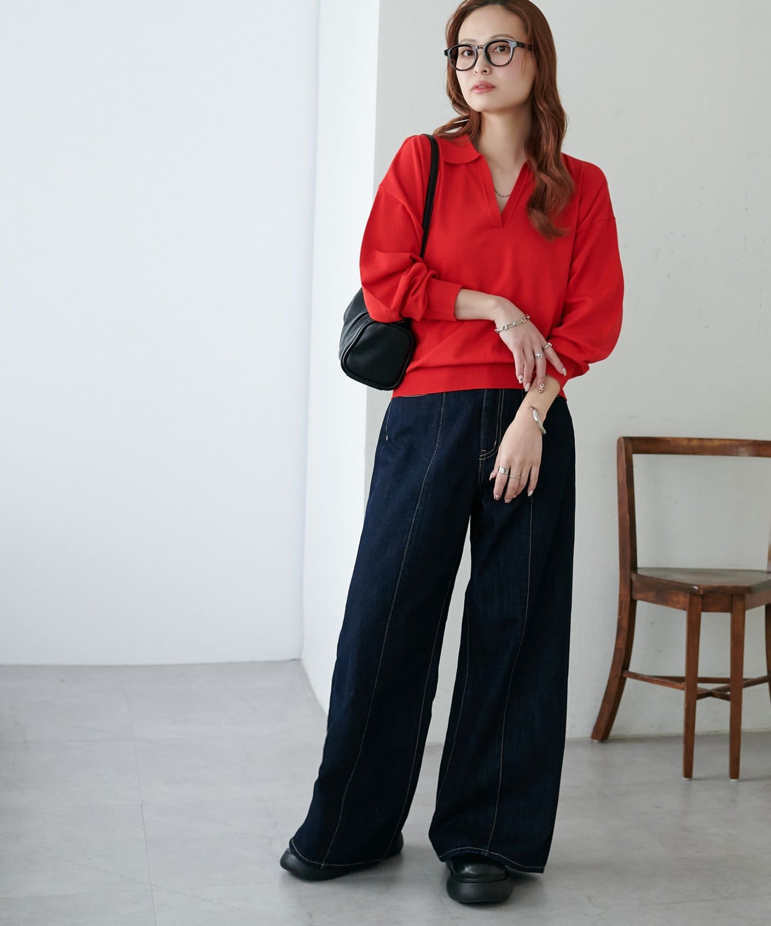 OUTLET(アウトレット) 【Discoat】モチモチスキッパープルオーバー