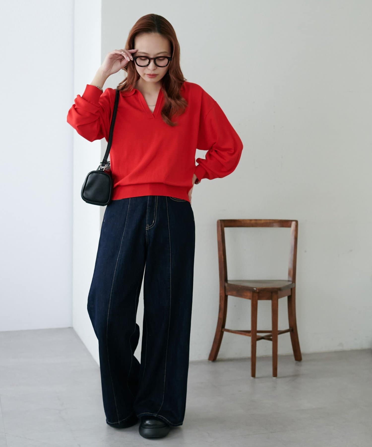 OUTLET(アウトレット) 【Discoat】モチモチスキッパープルオーバー