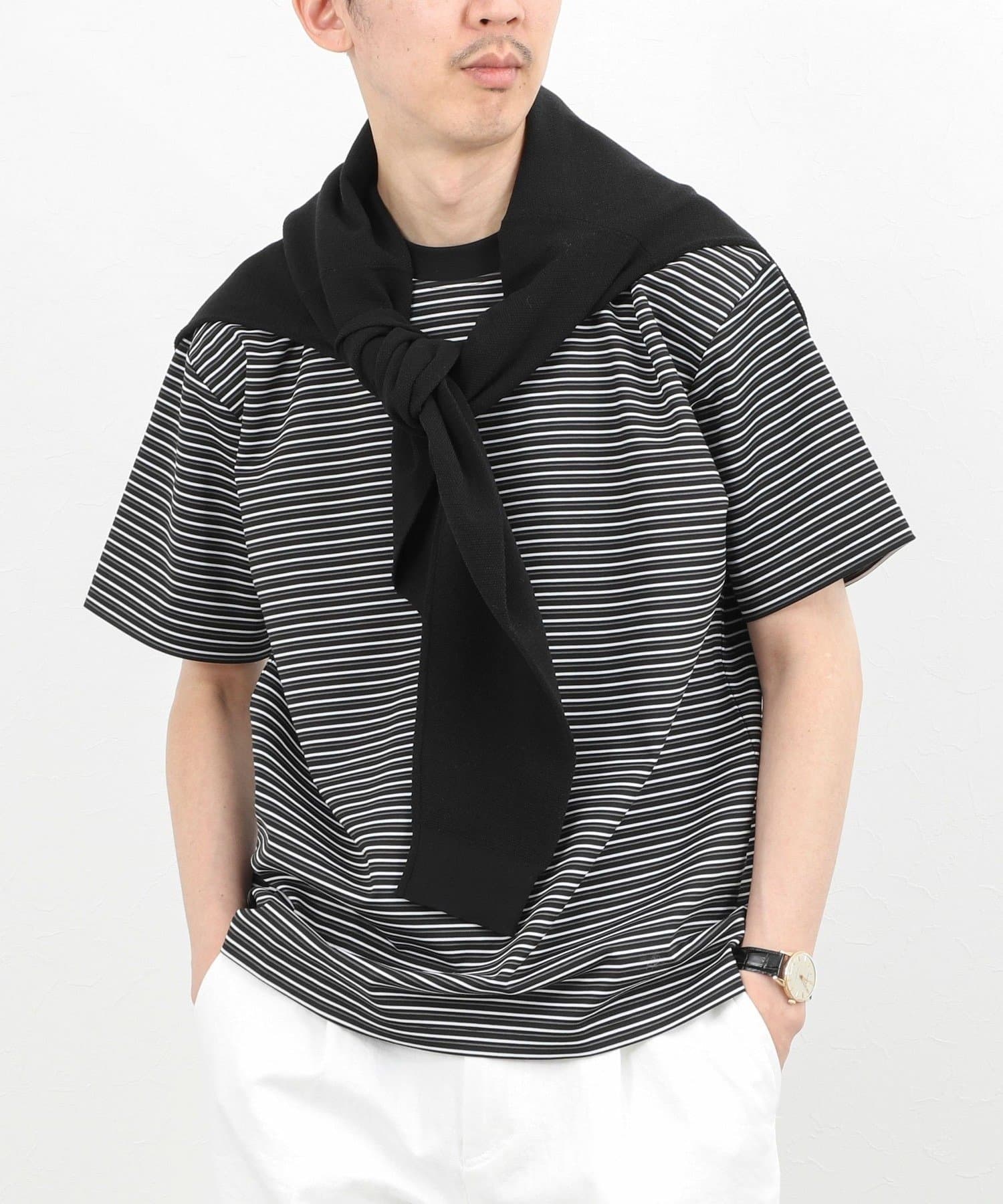 NOLLEY'S(ノーリーズ) シルケットボーダーTシャツ