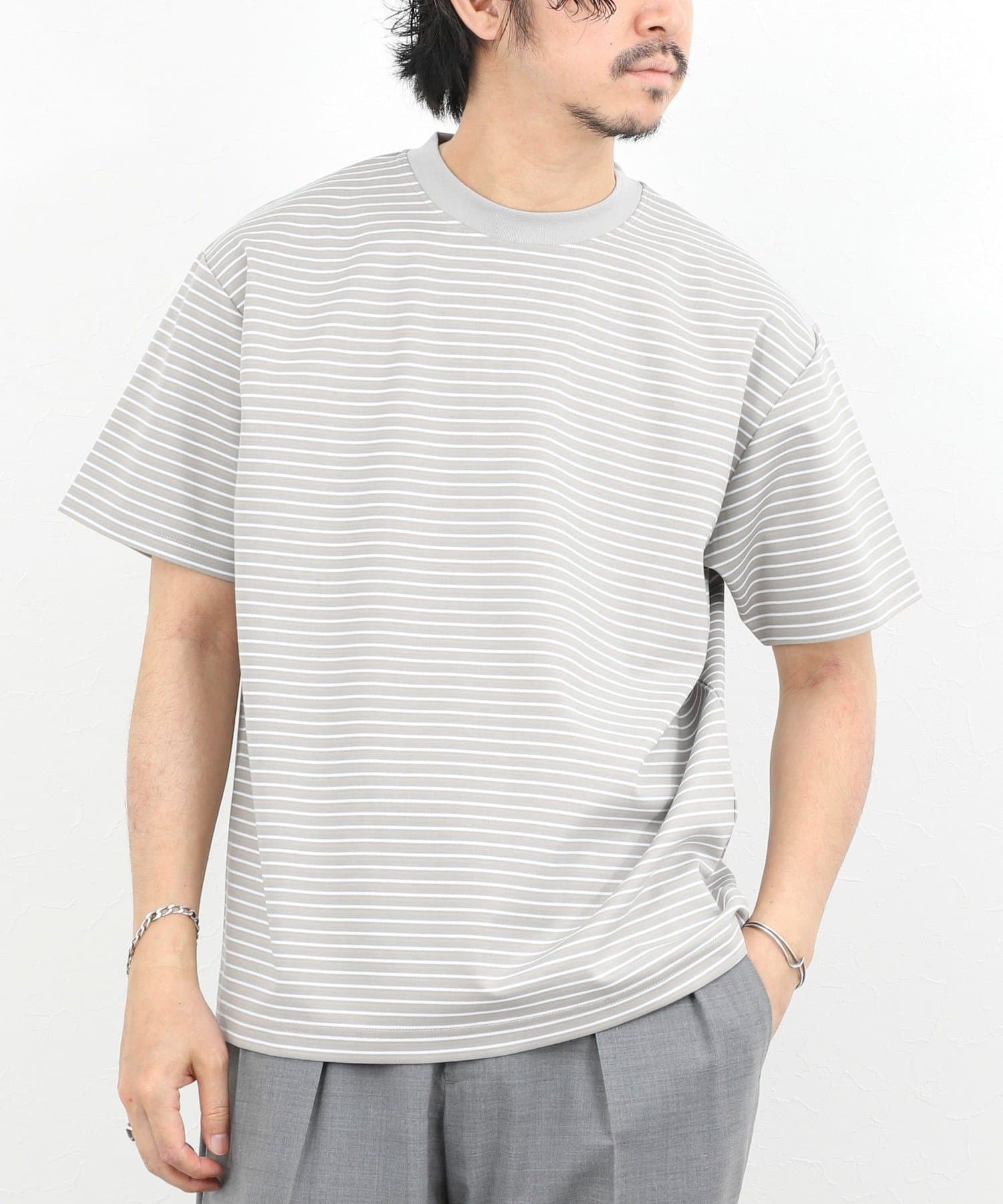 NOLLEY'S(ノーリーズ) シルケットボーダーTシャツ