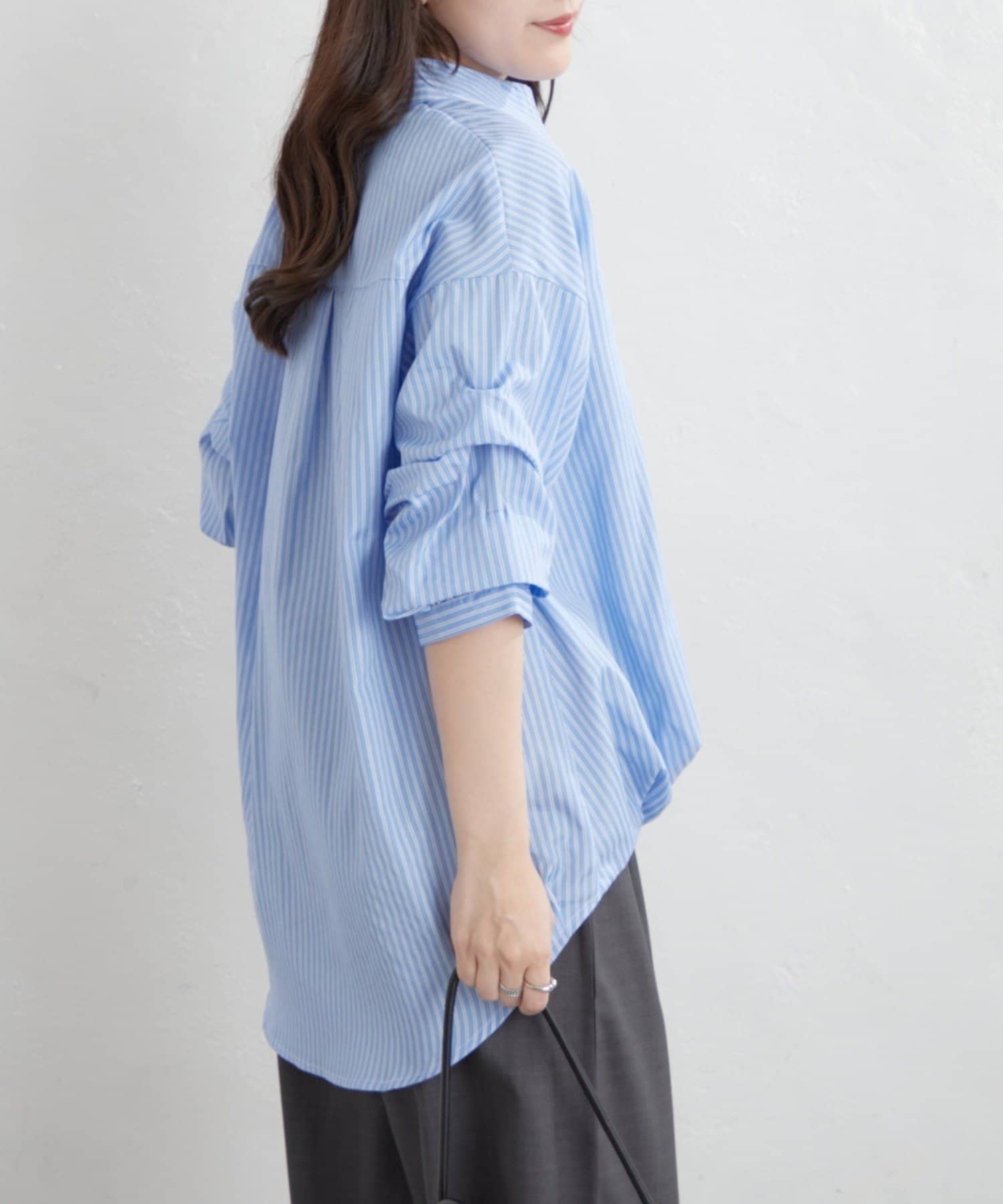 Remind me and forever(リマインドミーアンドフォーエバー) 《人気シリーズ》段々袖タケノコタックブラウス