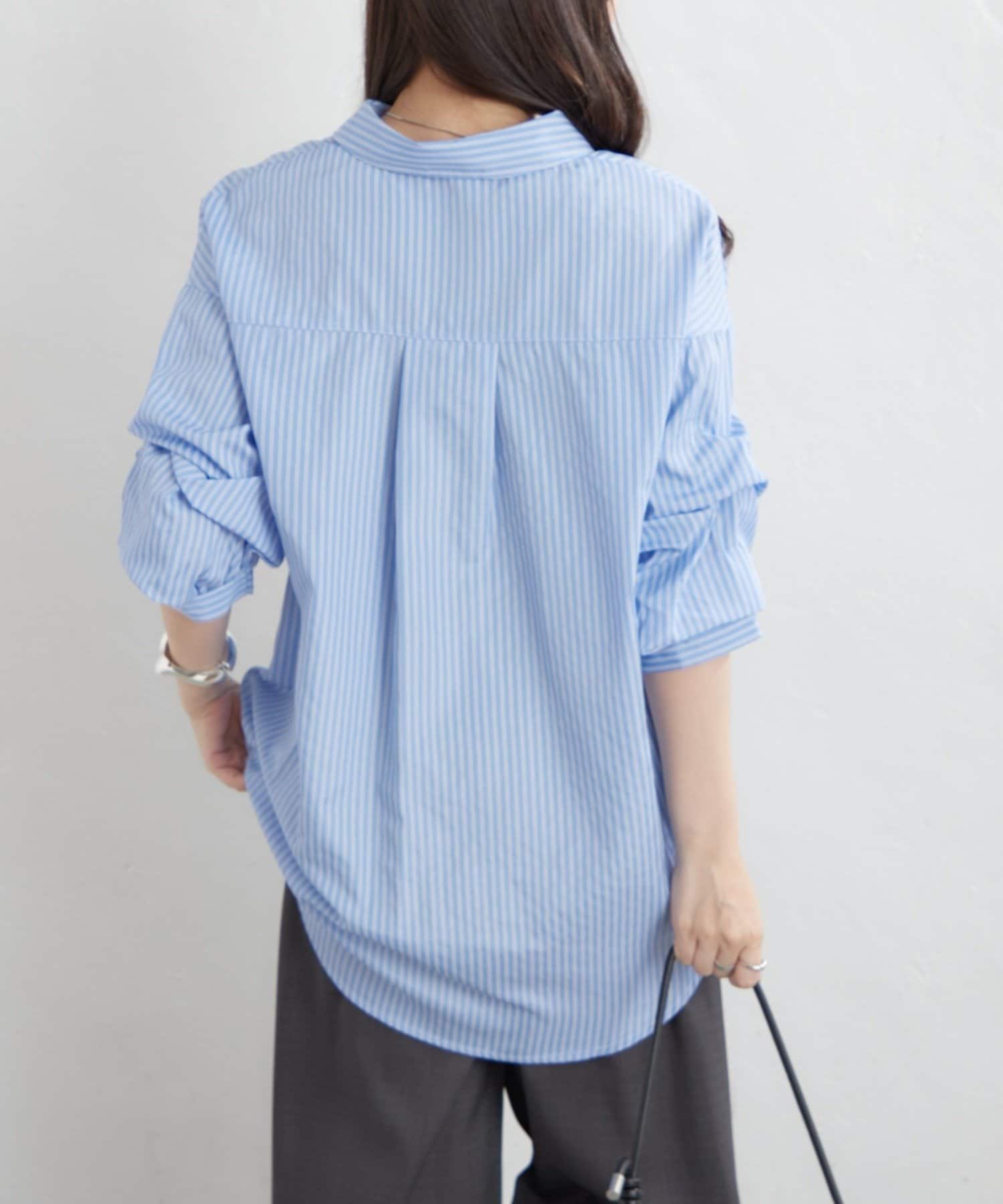 Remind me and forever(リマインドミーアンドフォーエバー) 《人気シリーズ》段々袖タケノコタックブラウス